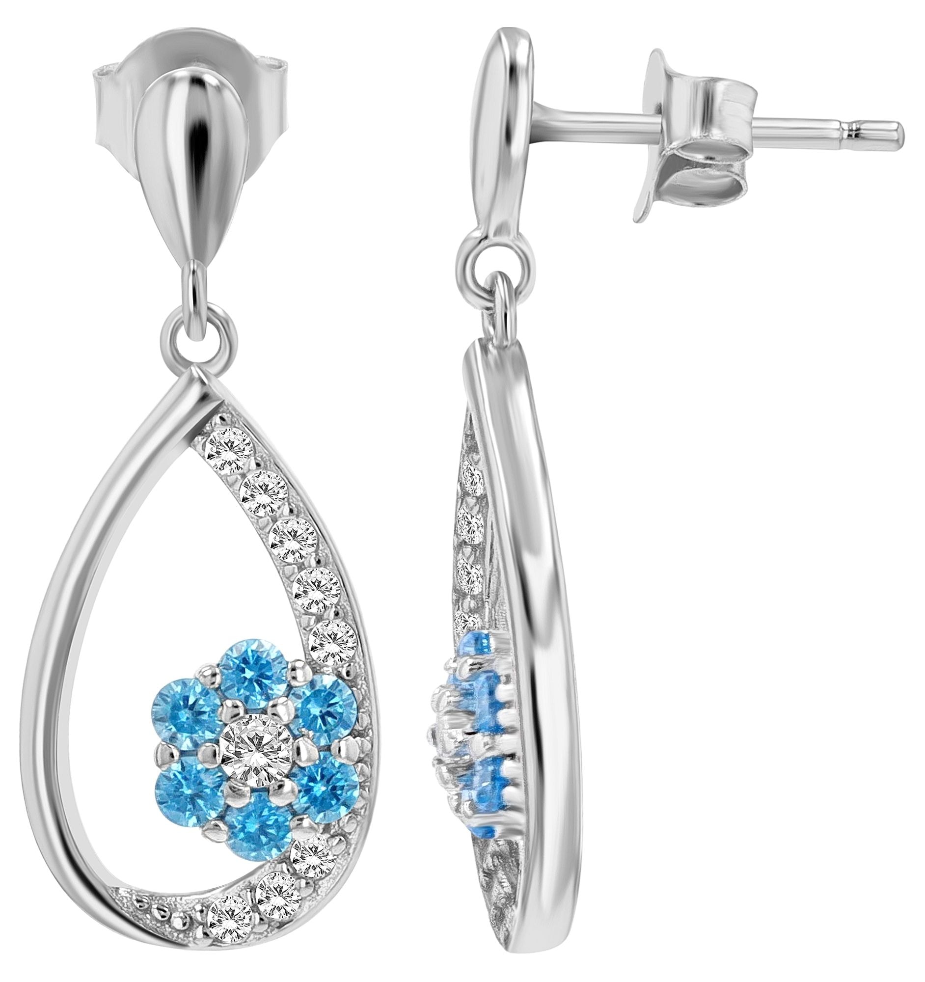 Adelia´s Paar Ohrhänger "Damen Ohrringe – Ohrhänger aus 925 Silber mit Zirk günstig online kaufen