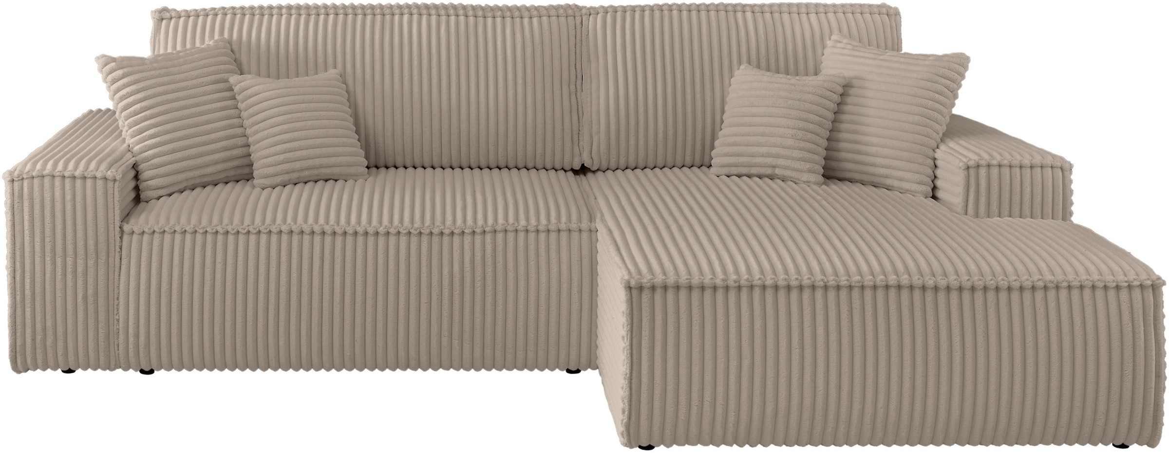 OTTO home Ecksofa "FINNLEY, L-Form 257 cm, Schlafsofa" mit Bettkasten, in B günstig online kaufen