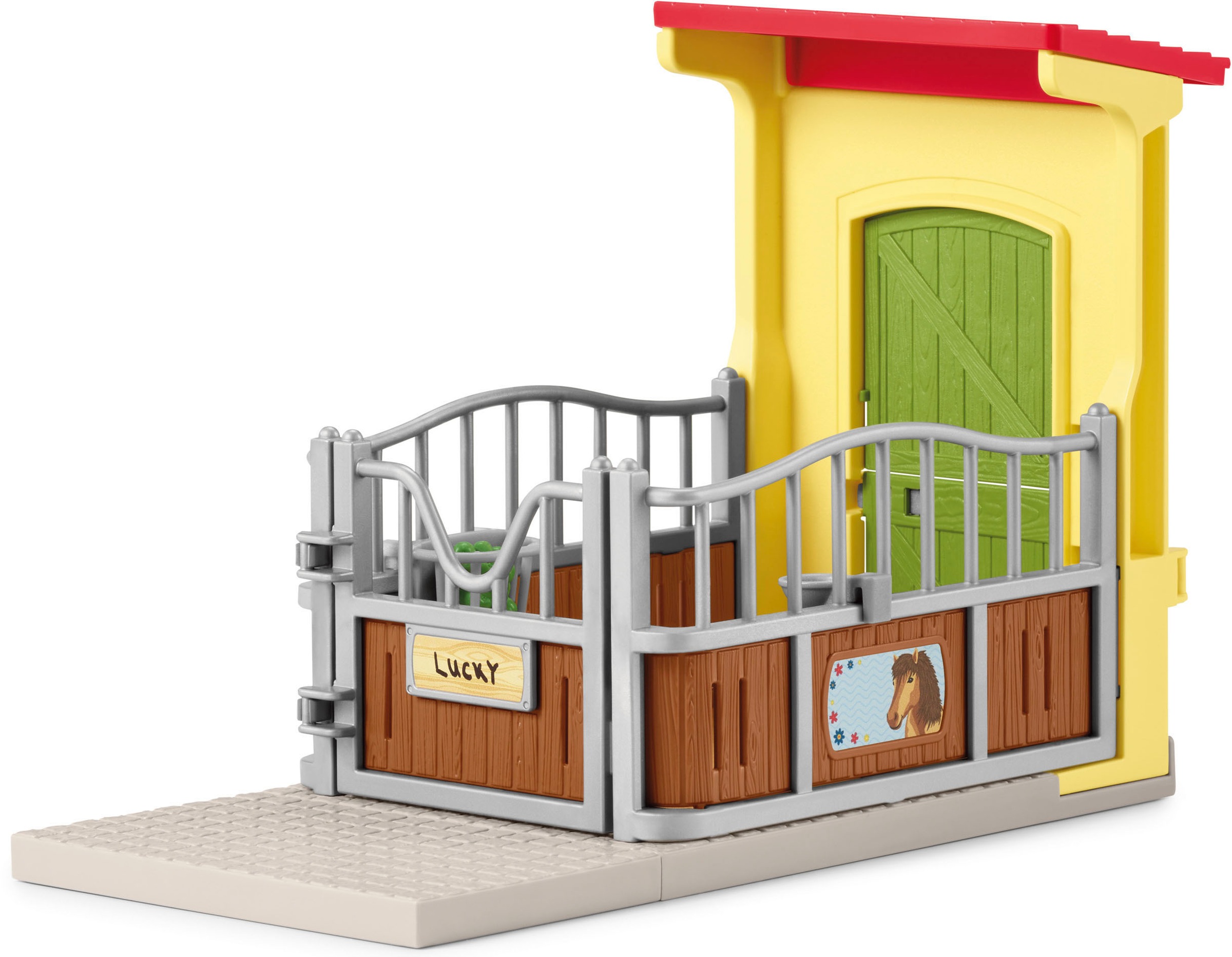 Schleich® Spielwelt »FARM WORLD, Ponybox mit Islandpferd Hengst (42609)«