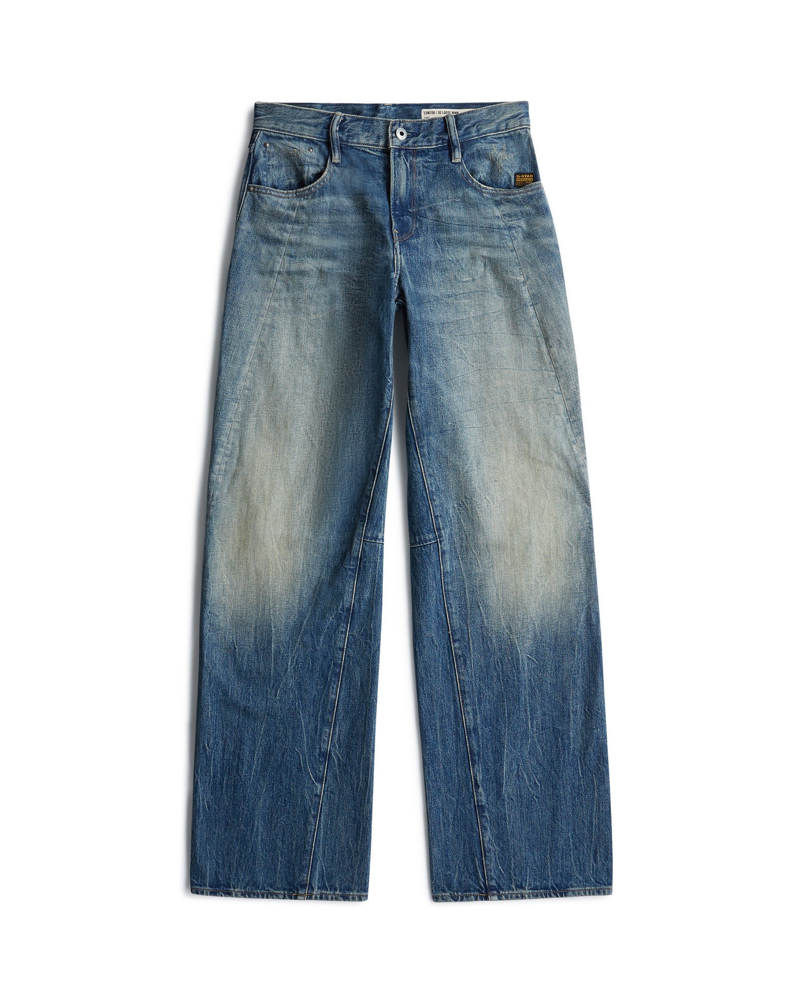 Regular-fit-Jeans G-STAR "Contor Barrel Loose Jeans", Damen, Gr. 31, Länge 32, antique faded marble zircon, Obermaterial: 75% Baumwolle, 25% Baumwolle, Jeans 2