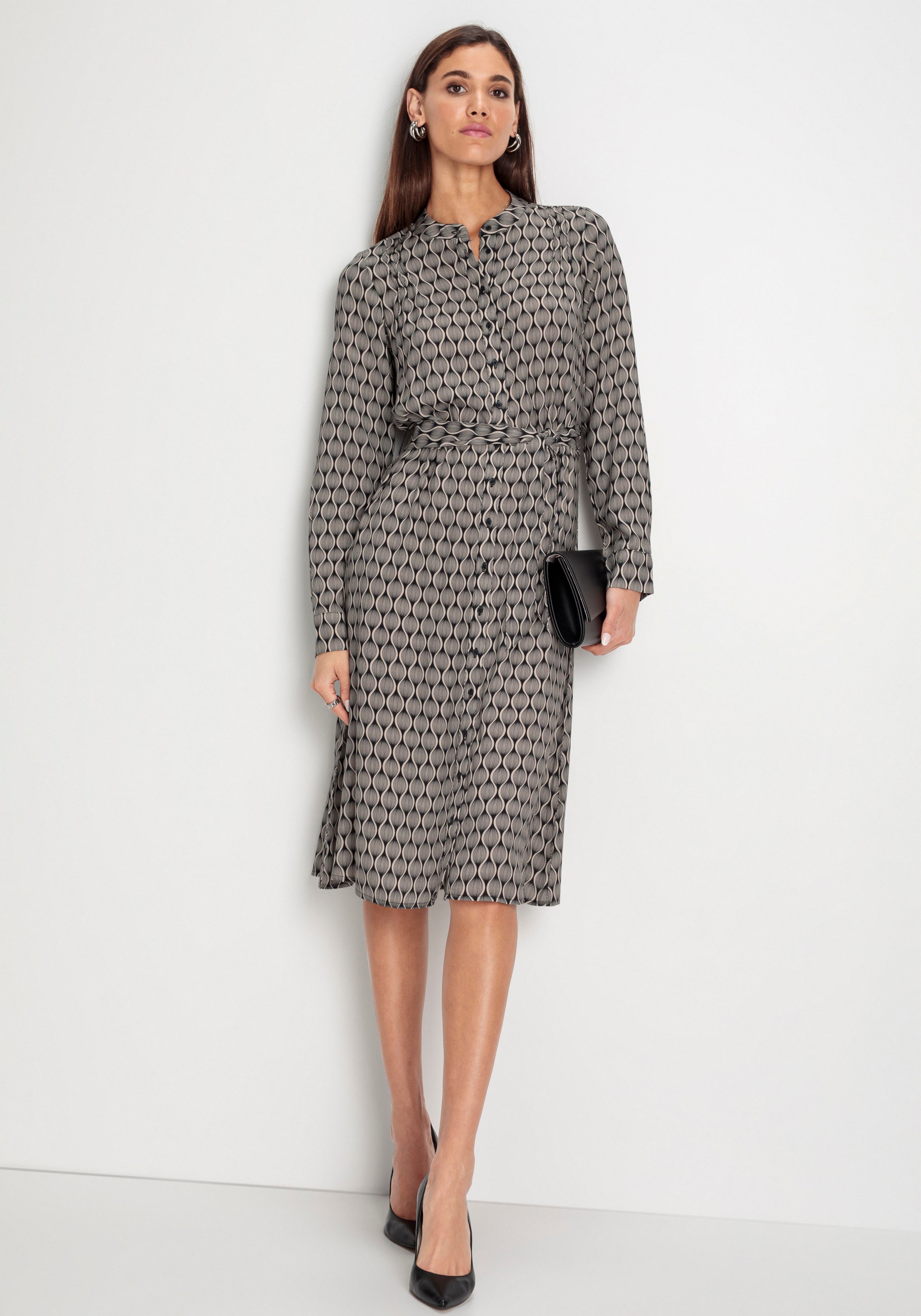 HECHTER PARIS Midikleid, mit eleganten Print günstig online kaufen