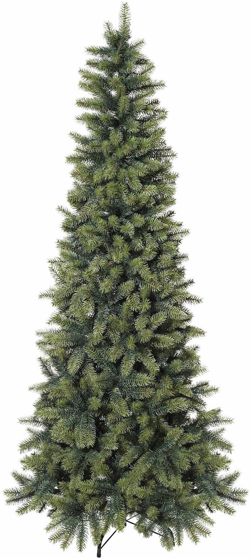 Creativ deco Künstlicher Weihnachtsbaum "Weihnachtsdeko aussen, künstlicher Christbaum, Tannenbaum", in schlanker Form