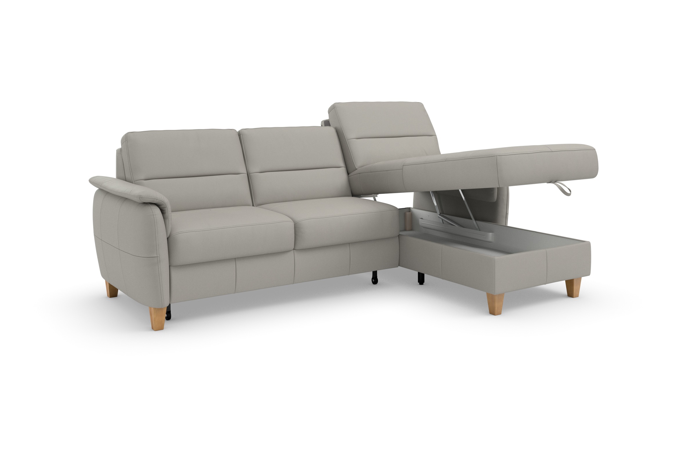 Home affaire Ecksofa »Palmera L-Form«, Federkern, wahlweise mit Bettfunktion und mit/ohne Bettkasten