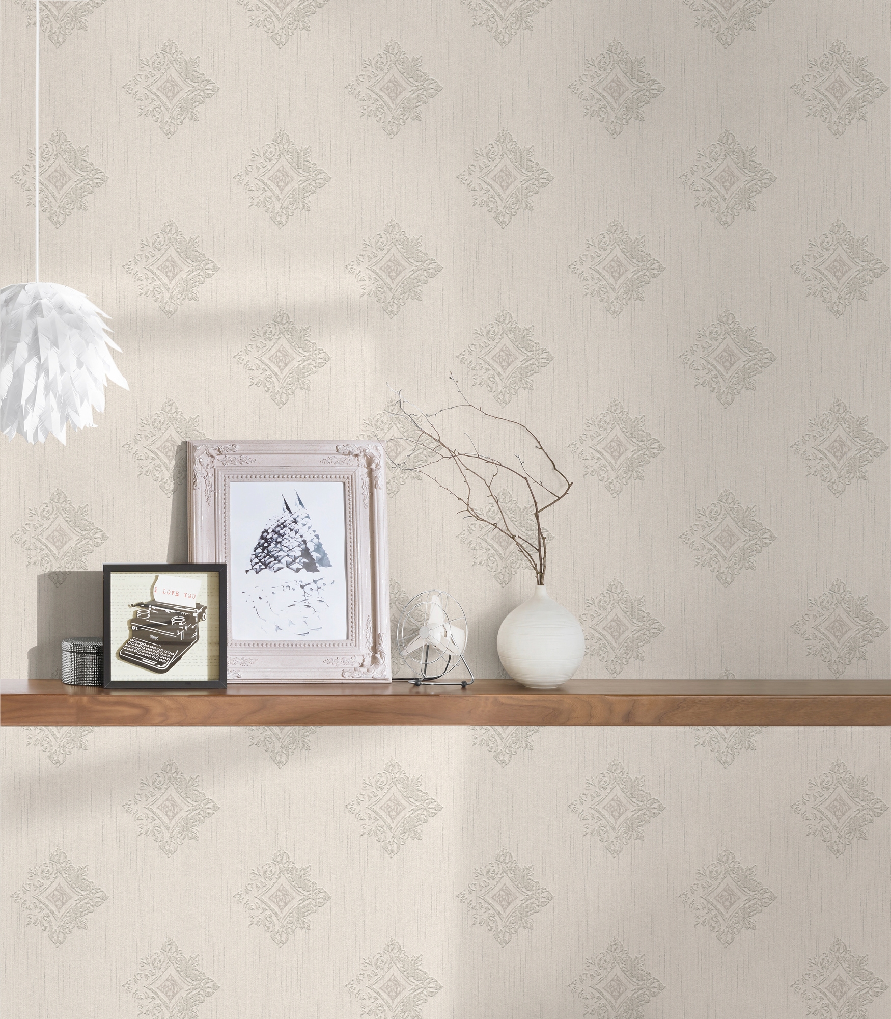 Architects Paper Textiltapete »Tessuto« Barock | gemustert | ornamental leicht strukturiert Tapete Barock Tapeten Wohnzimmer Schlafzimmer Küche modern Design Büro