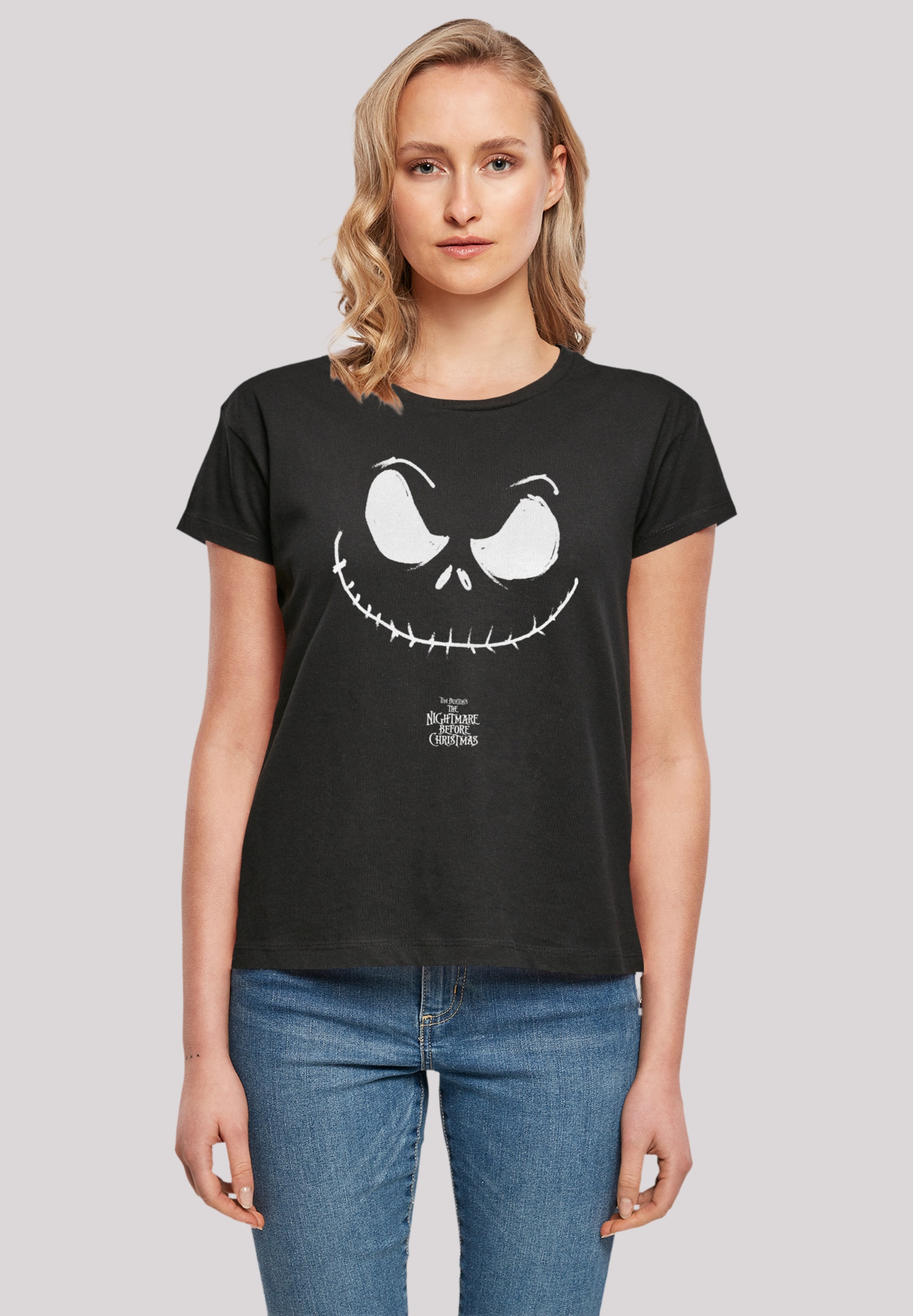 Before Qualität bestellen T-Shirt Face«, | Premium Nightmare Jack »Disney Christmas online BAUR F4NT4STIC