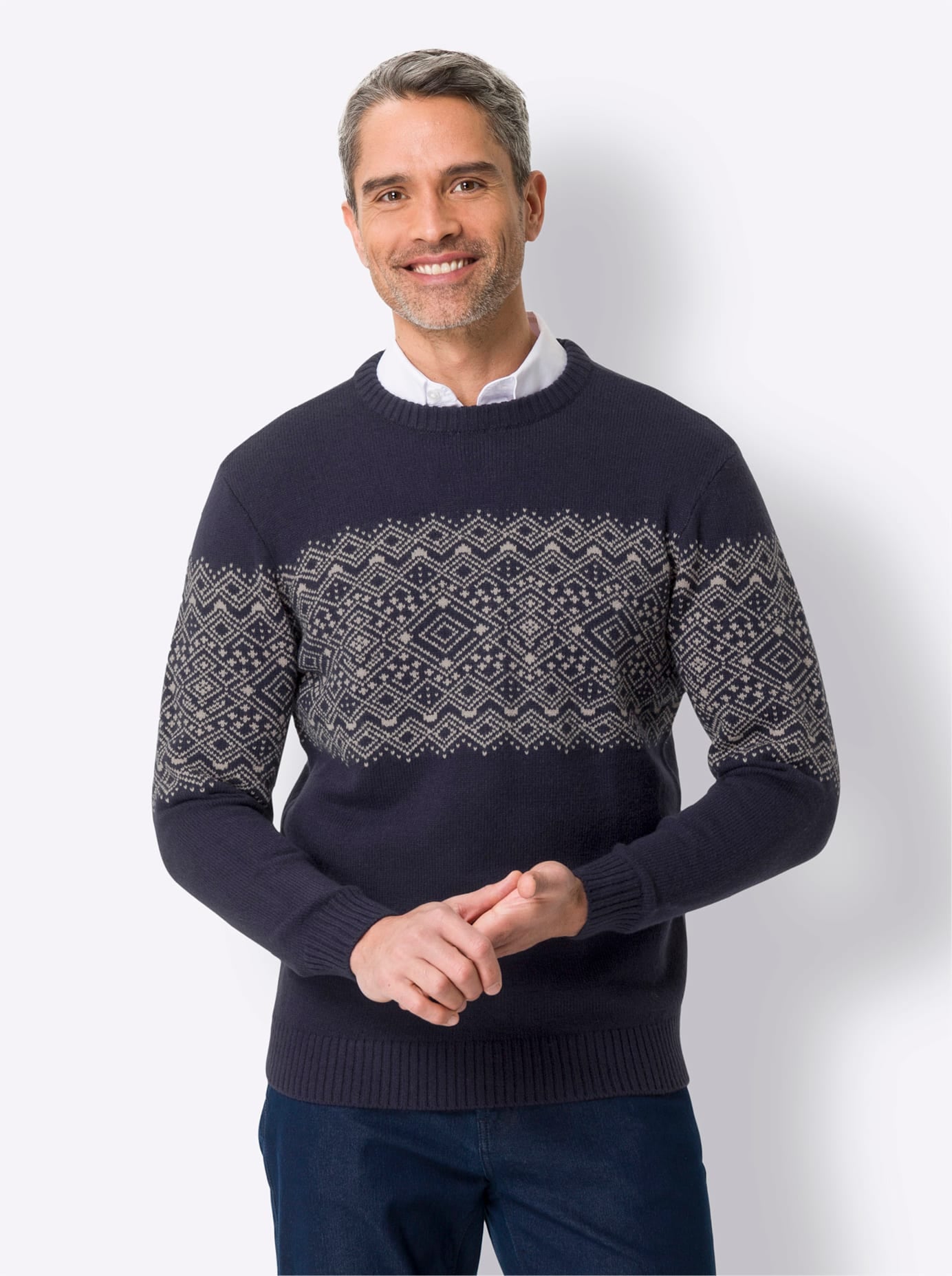 Classic Rundhalspullover »Rundhals-Pullover«