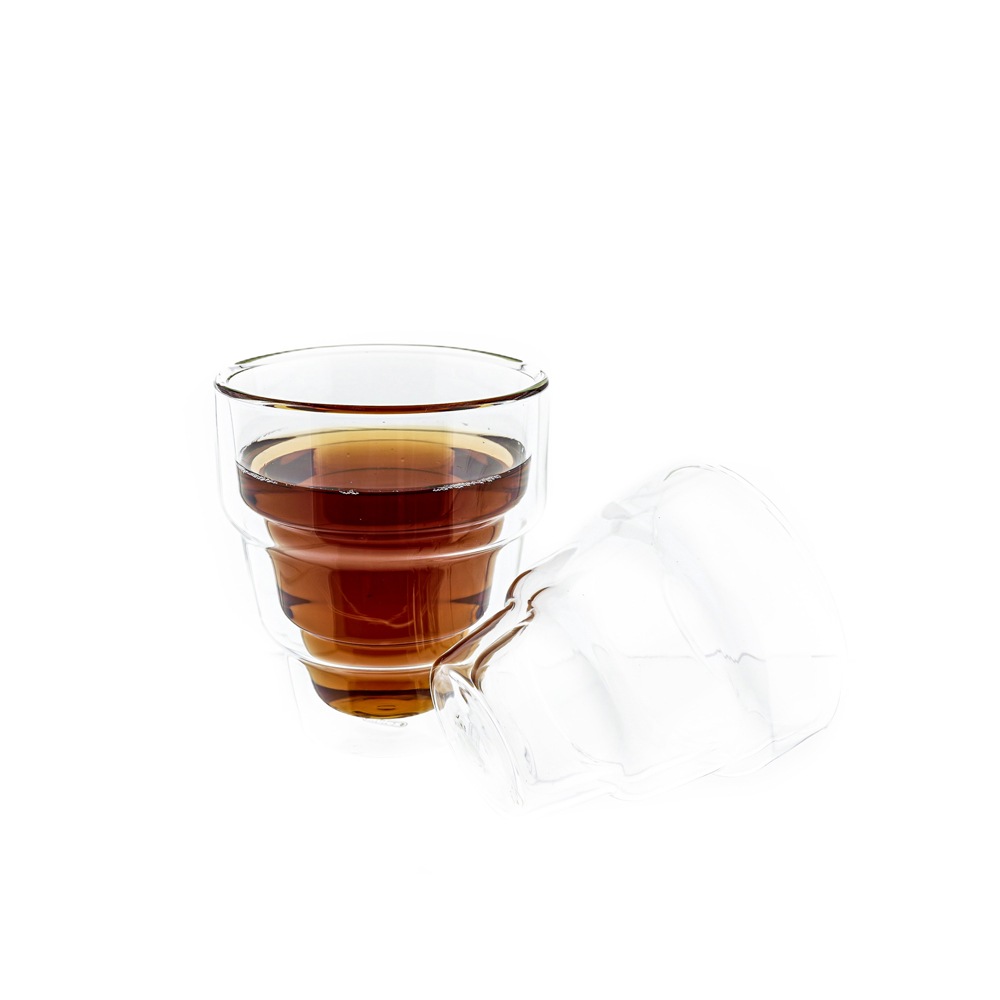 Mulex Latte-Macchiato-Glas »Mulex Gläser Set Denver«, (Set, 2 tlg., 2tlg. Gläser Set, je 350 ml), doppelwandiges Trinkglas ideal f. Kaffee, Cappuccino, Latte Macchiatto
