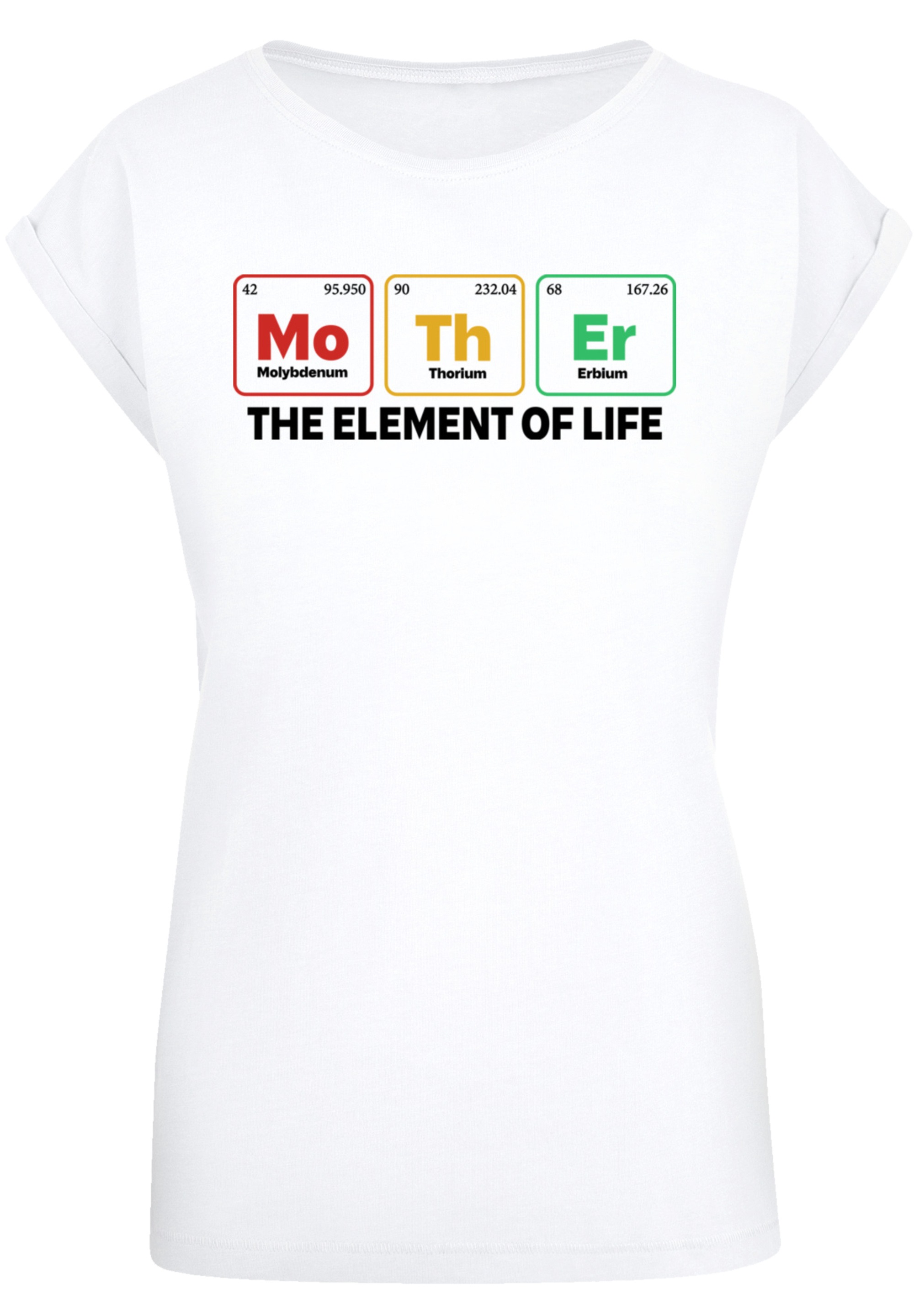 F4NT4STIC T-Shirt »Mothers Day Minimalist Periodic Table Geeky Mom« Premium Qualität