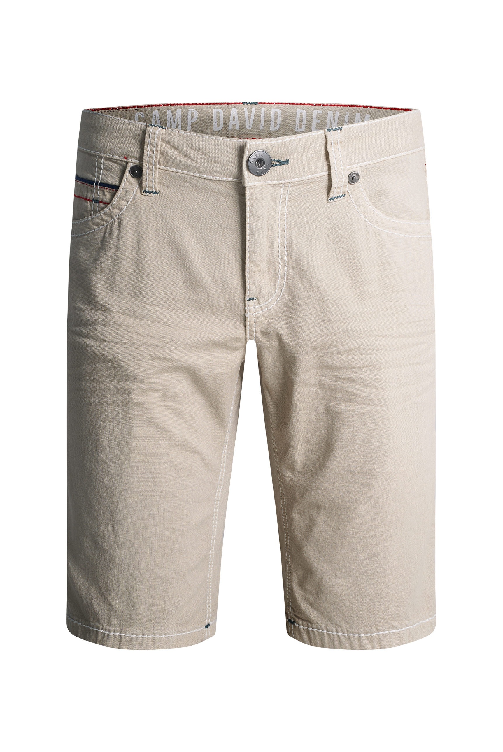 CAMP DAVID Jeansshorts mit geknöpften Klappentaschen am Gesäß