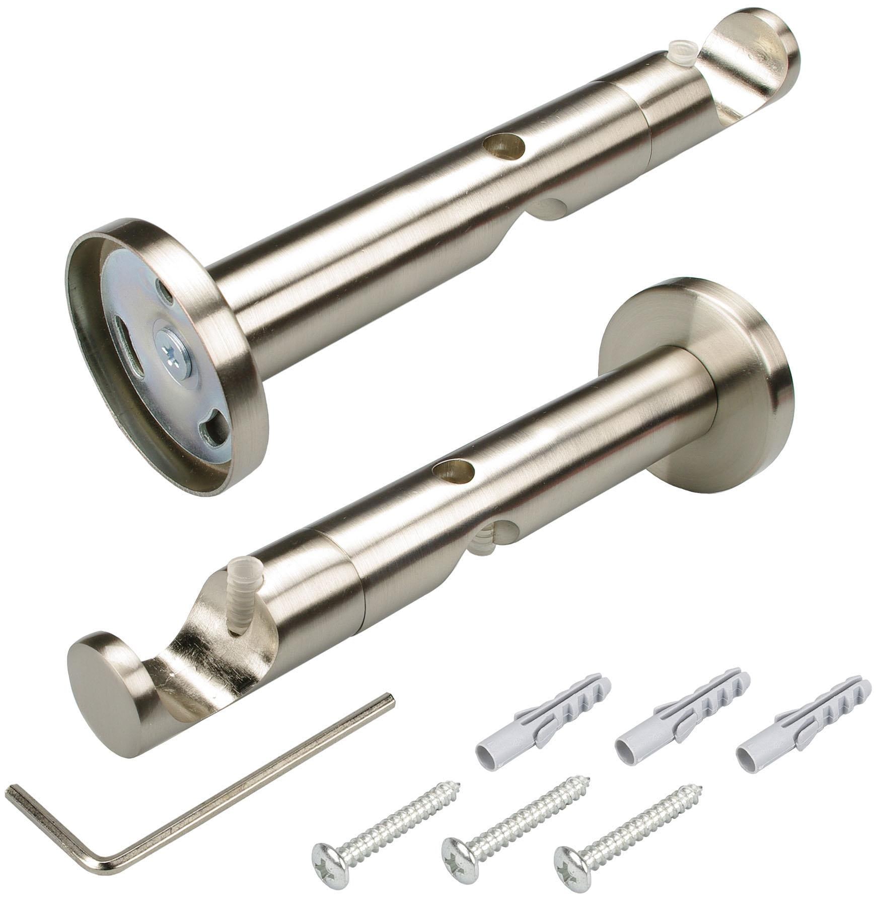 Liedeco Gardinenstange »CELKEGEL02SG2L«, 2 läufig-läufig, Fixmaß, 2-läufig im Fixmaß Ø 25 mm