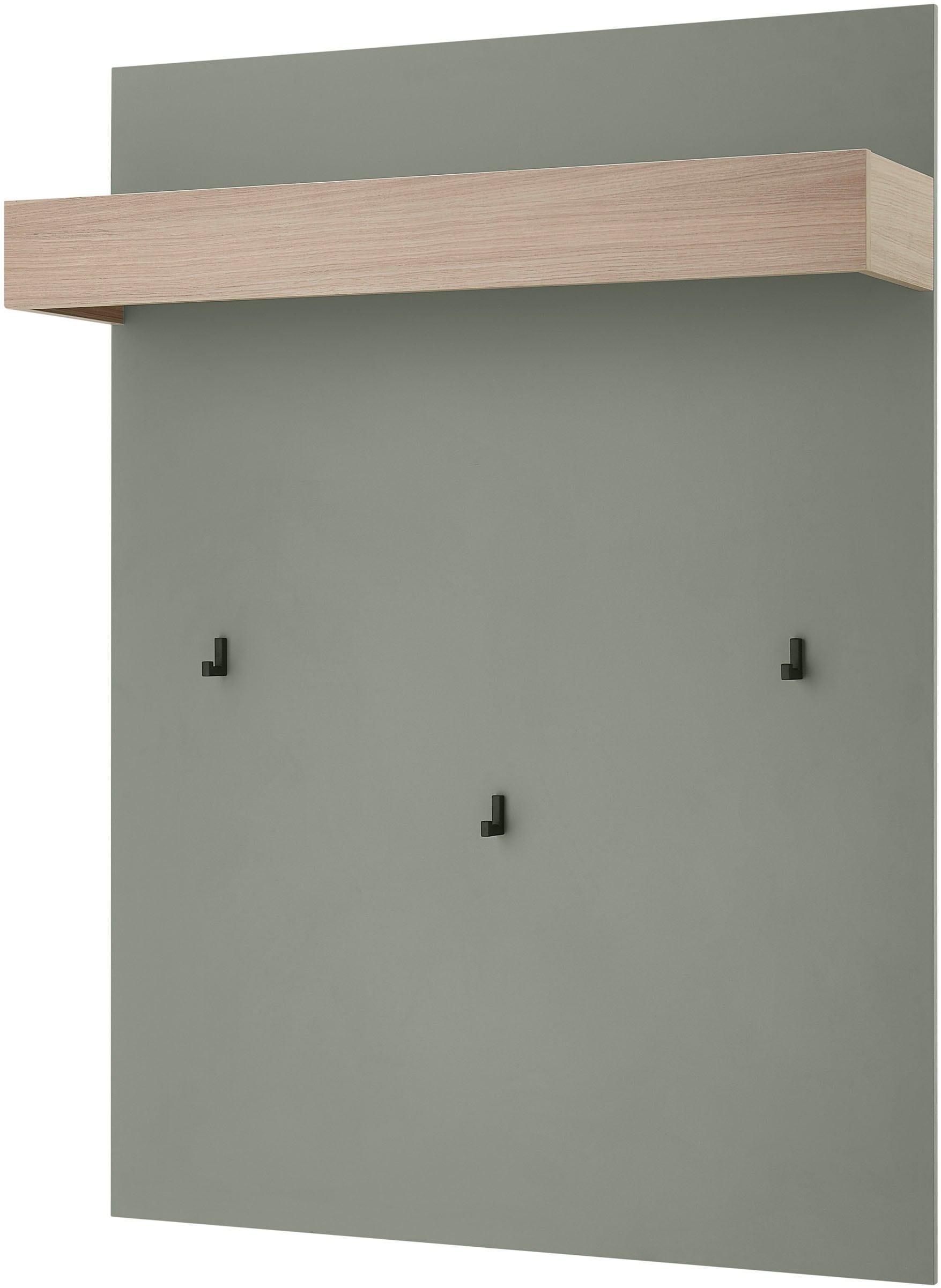 INOSIGN Garderobenpaneel »GiRON/CiTY, Wandregal in vier Farben, Flurgarderobe mit Hutablage«, mit Kleiderstange und Haken, 100 cm breit
