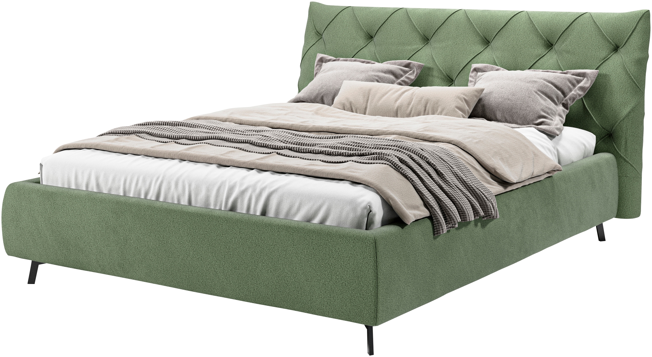 Home affaire "Elloree, in 4 Breiten bis 200cm, auch in Leder" Kopfteilhöhe 105 cm, belastbar bis 280 kg, auch in Überlänge 220cm