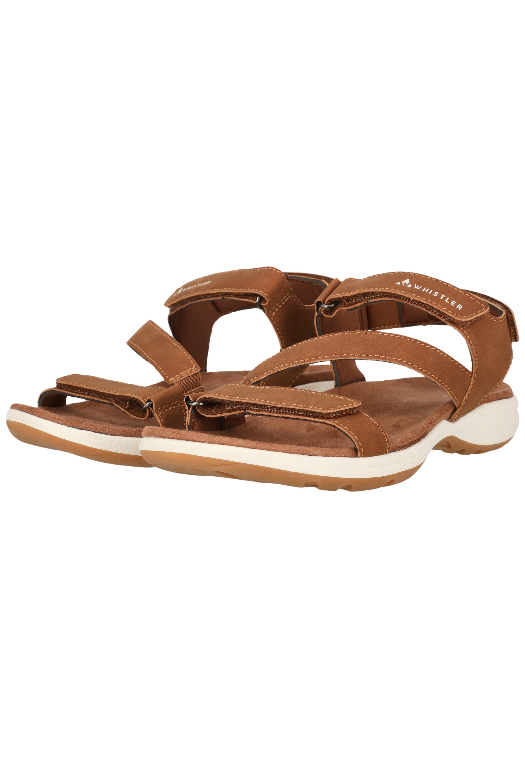 Badeschuh WHISTLER "Malena", Damen, Gr. 39, cognac, Polyurethane, Schuhe Badeschuh, mit einstellbaren Riemen und gepolstertem Absatz 3
