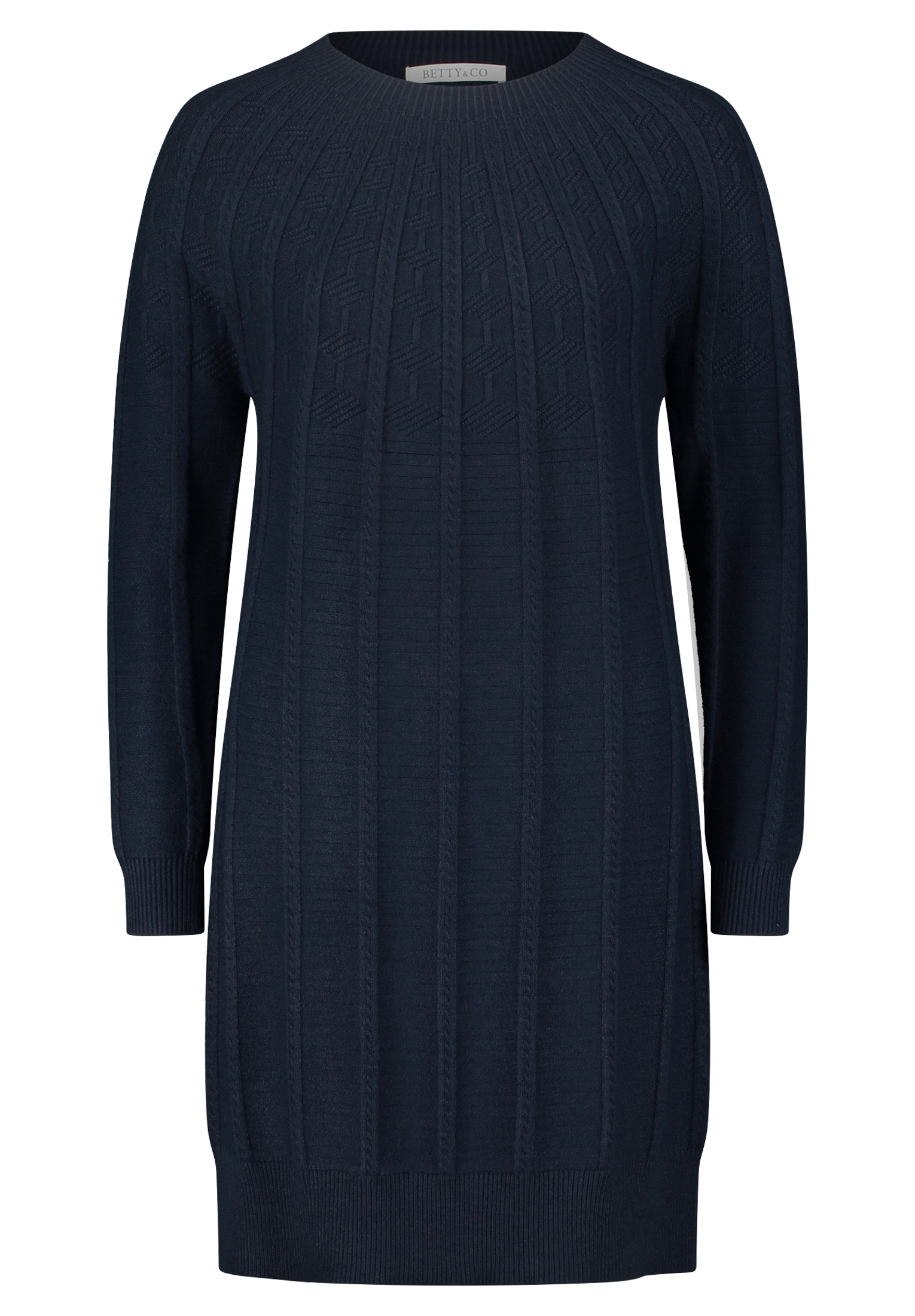 Betty&Co Strickkleid »Betty & Co Damen Strickkleid mit Rundhalsausschnitt«, Struktur