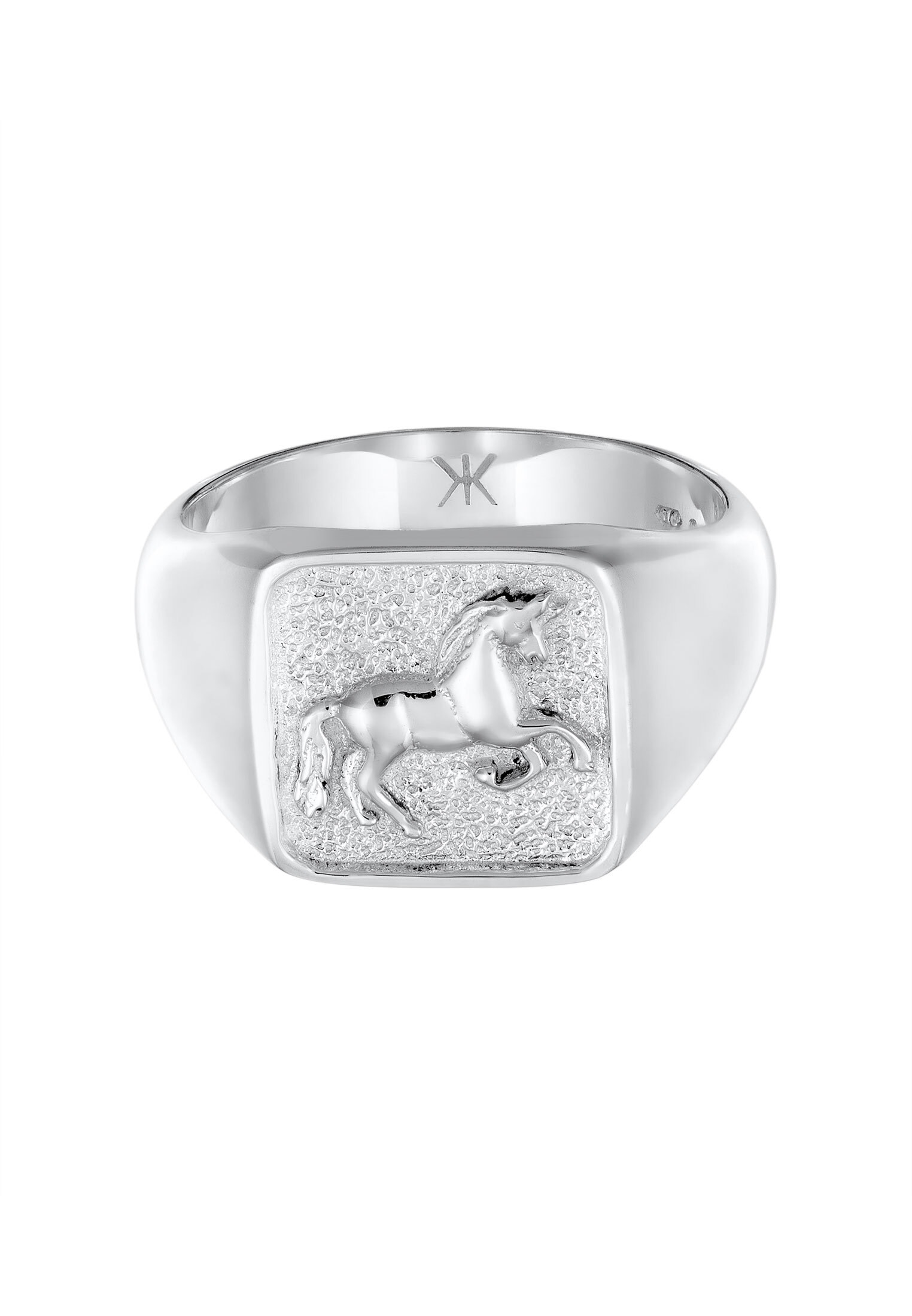Kuzzoi Siegelring »Ring Siegelring Pferd 925 Sterling Silber«