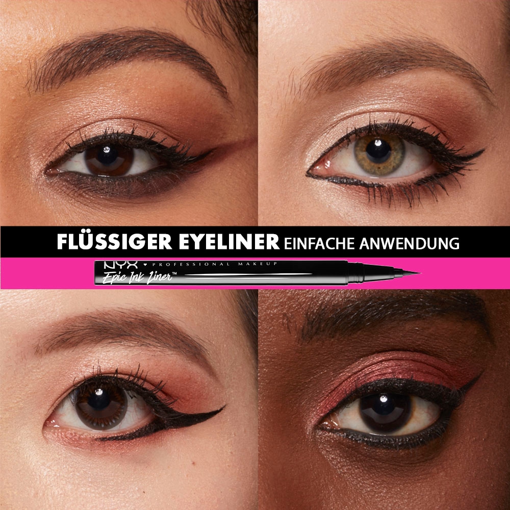 NYX Eyeliner »Professional Makeup Epic Ink Liner«, mit auffälliger Pigmentierung