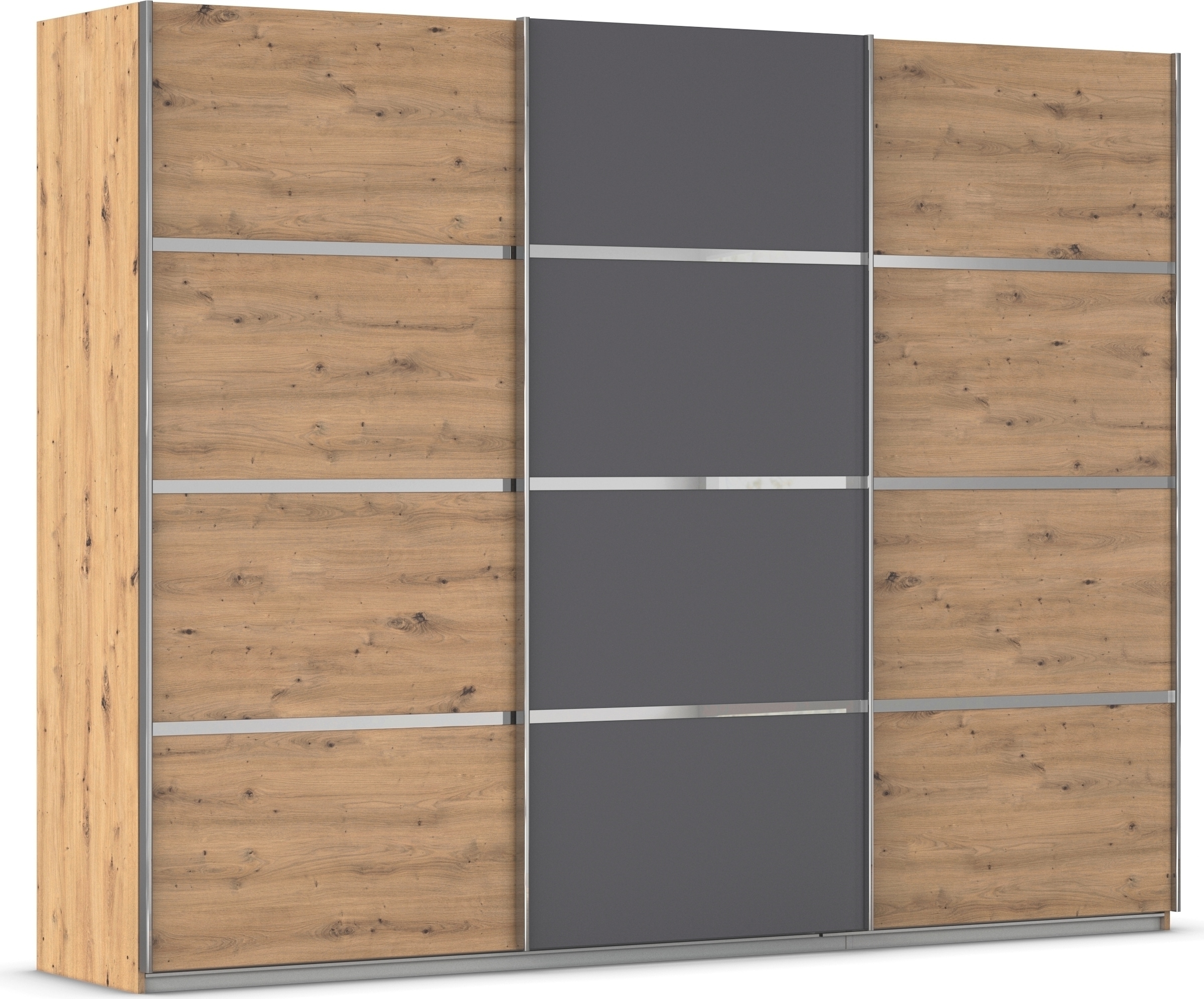 OTTO home Kleiderschrank "Mehrzweckschrank Aktenschrank Möbel Mietswohnung Schlafzimmer AVOLA" 3 verschiedene Ausstattungen BASIC/CLASSIC/PREMIUM (inkl. SOFT-CLOSE), mit eleganten Zierleisten in Chrom, Schwarz oder Weiß MADE IN GERMANY