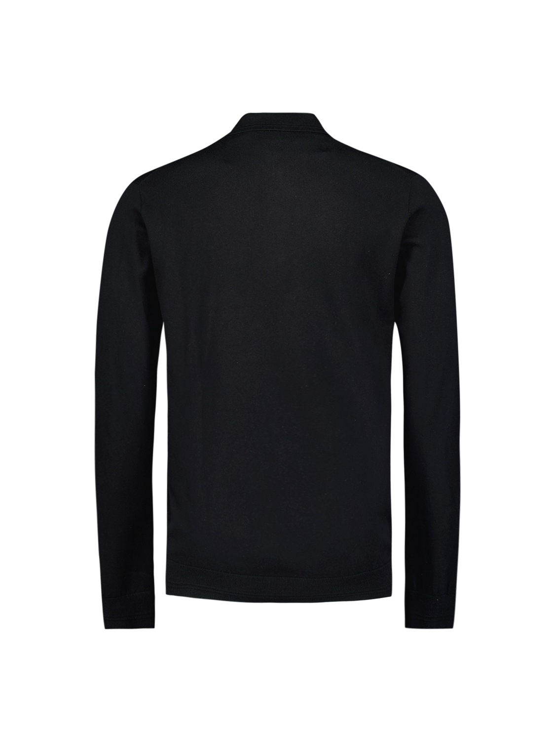 NO EXCESS Rundhalspullover »No Excess Langärmeliger Polo-Pullover«