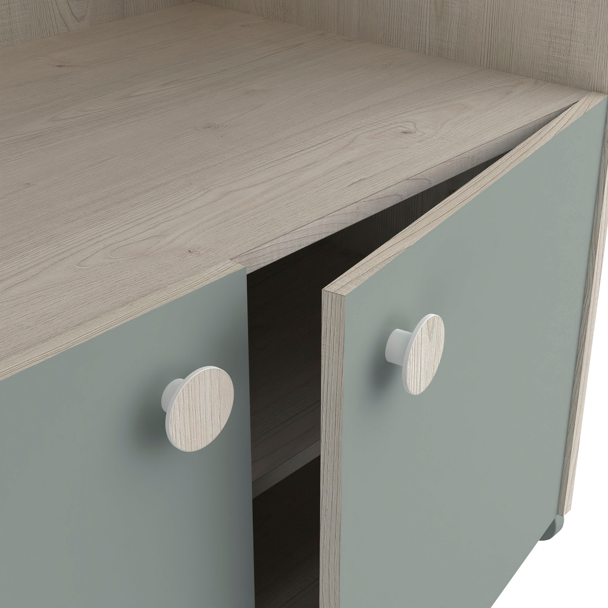 Demeyere GROUP Kleiderschrank »Ilian«, (Packung), modernes Design fürs Kinderzimmer, Kinderkleiderschrank