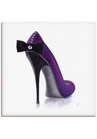 Artland Paveikslas »Damenschuh - Violettes Mod...