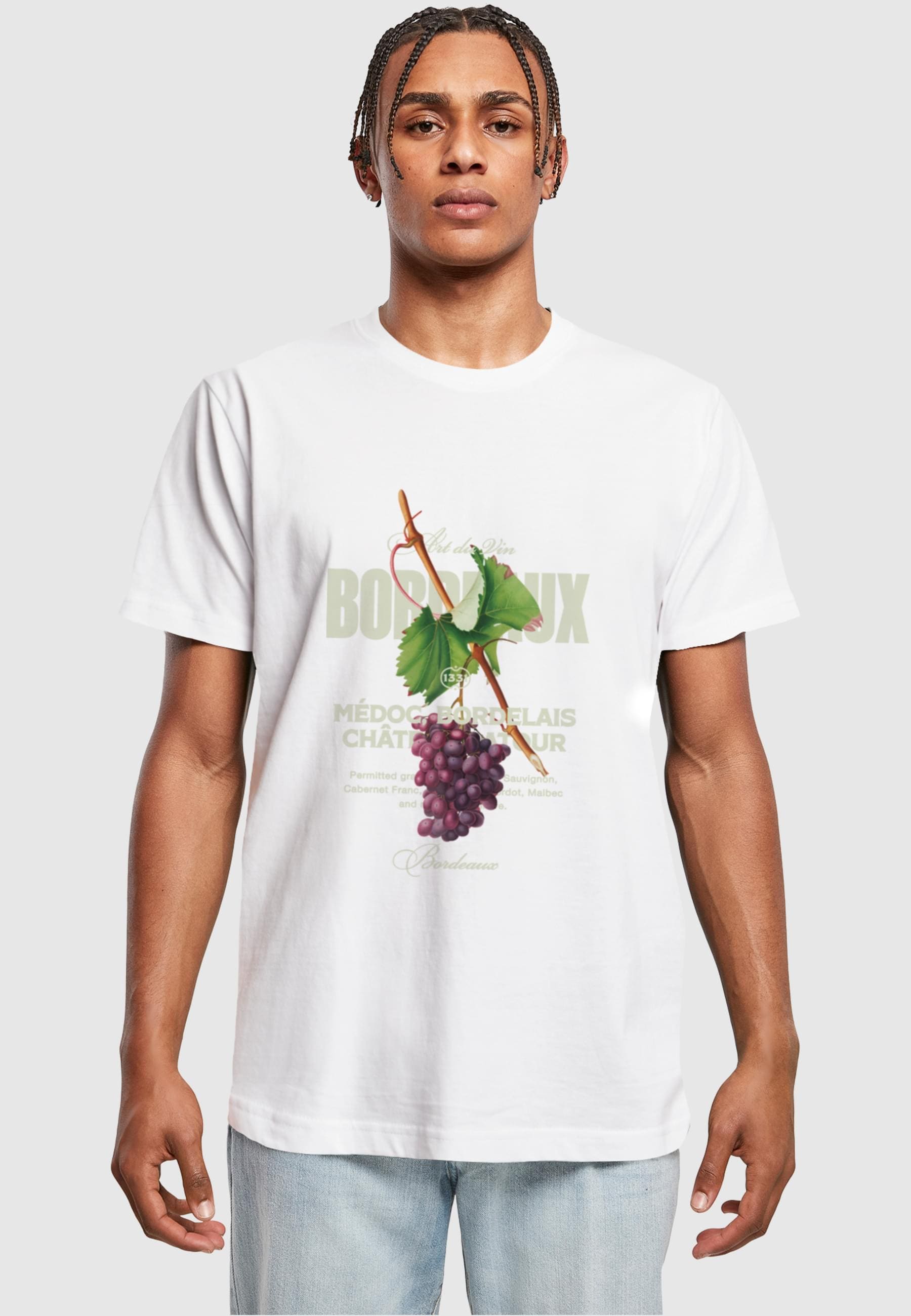 MisterTee T-Shirt »MisterTee Herren Bordeaux Tee«, (1 tlg.)