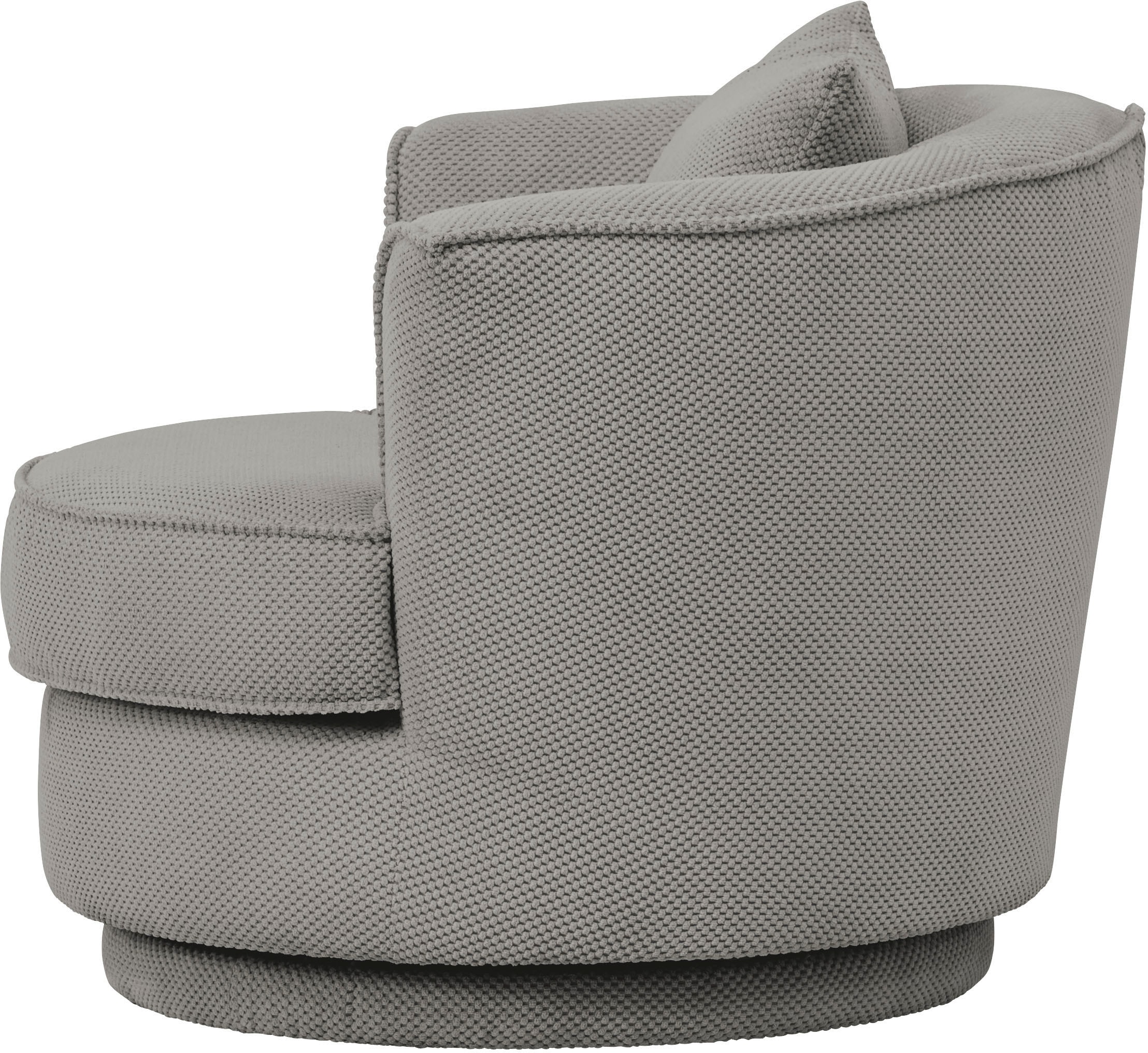 Leonique Drehsessel »MAISIE, Lese-Sessel, Love Seat,«, trendige Stoffe MEGA CORD und Web-Velours, 360 Grad drehbar