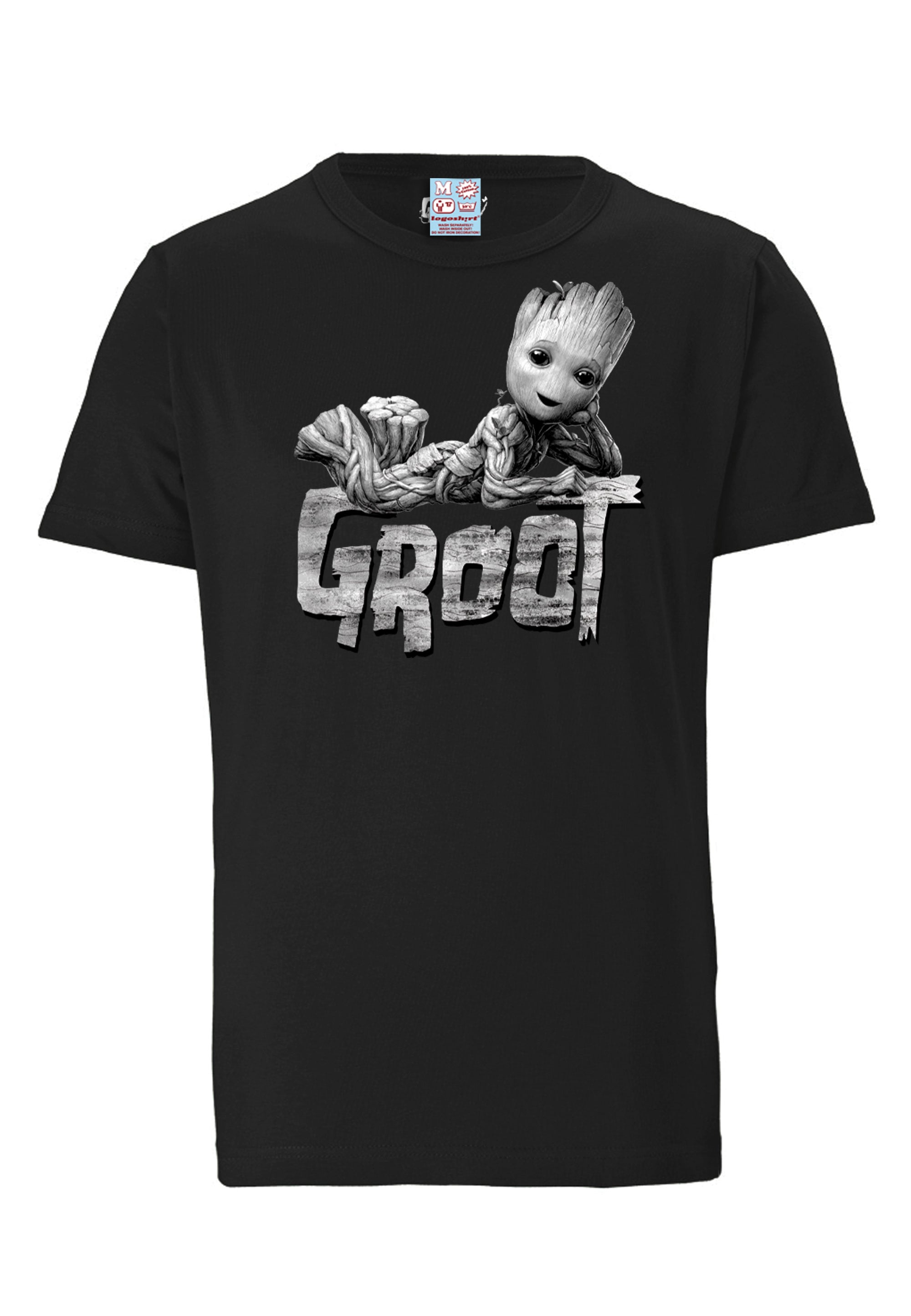 LOGOSHIRT T-Shirt »Marvel - Groot«, mit witzigem Groot Print
