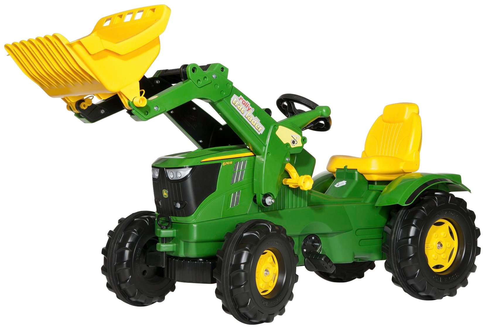 rolly toys® Tretfahrzeug »John Deere 6210R«, Kindertraktor mit Lader