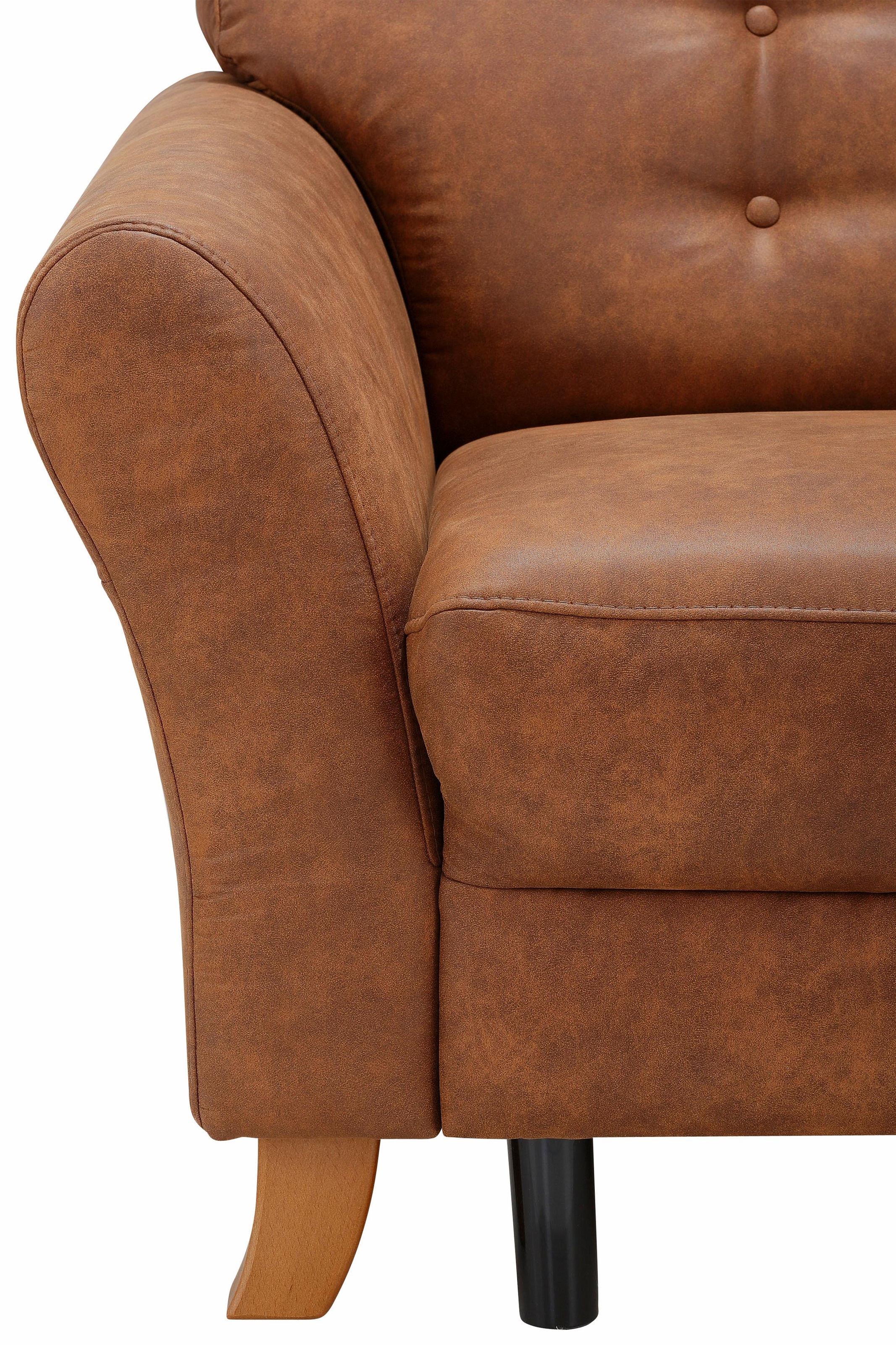 Home affaire Ecksofa »Trondheim L-Form«, mit Federkern