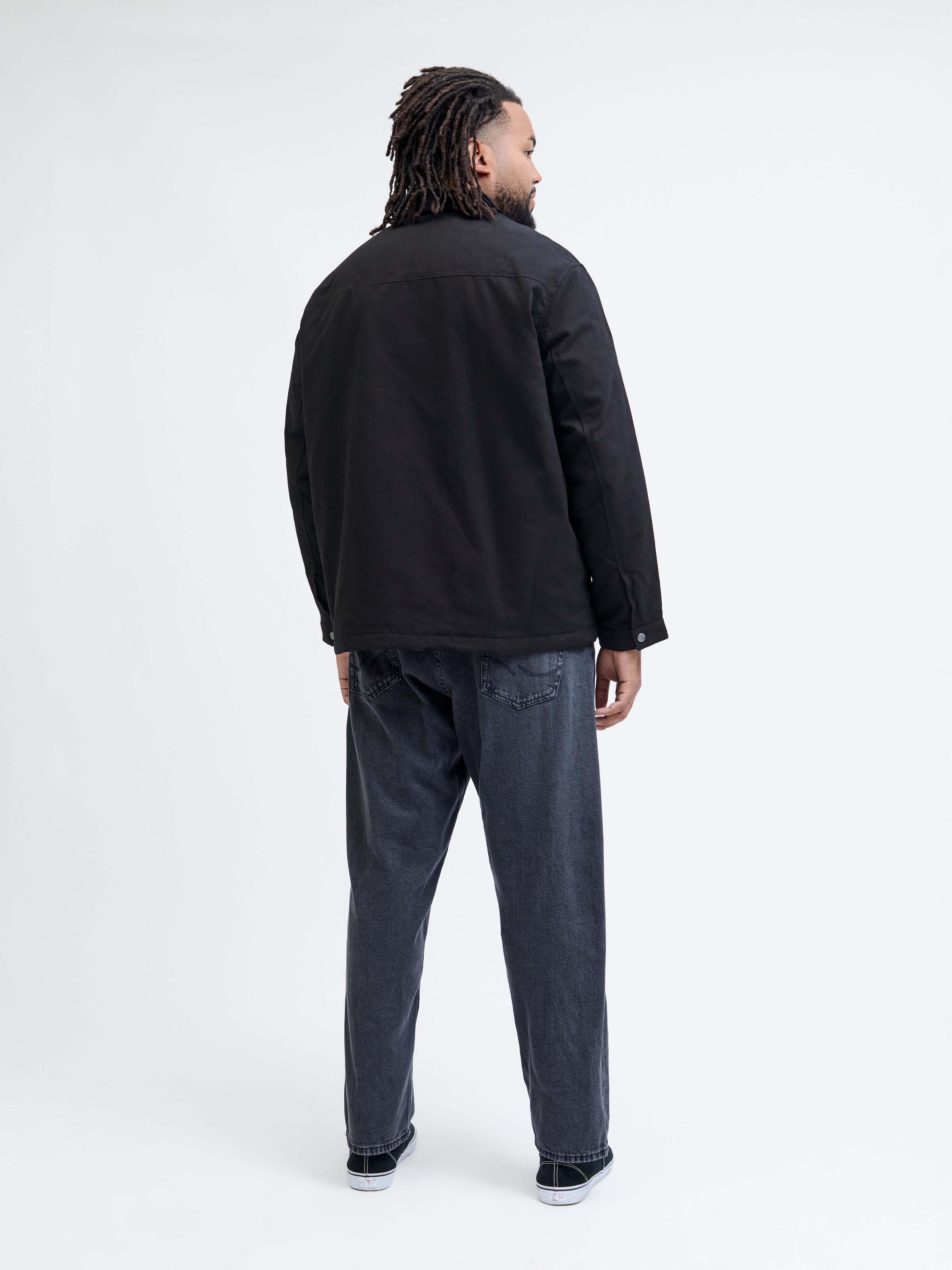 Jack & Jones PlusSize Outdoorjacke »JJEDOVER WORKER JACKET SN PLS«, ohne Kapuze