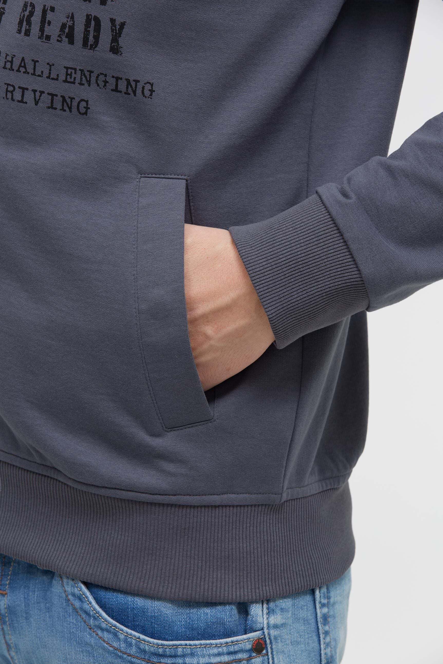 CAMP DAVID Sweatjacke mit Reißverschlusstaschen