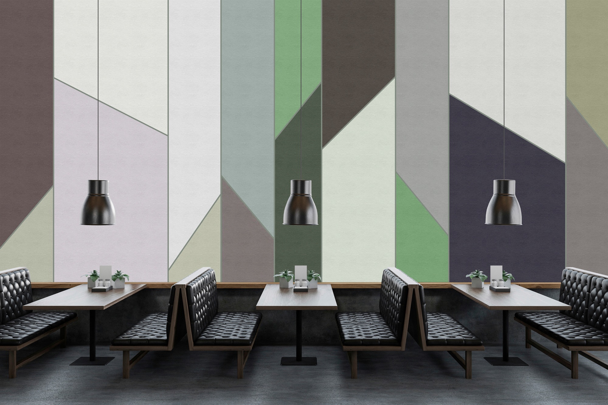 living walls Fototapete "Walls by Patel Geometry 3" glatt Vlies, Wand, Schr günstig online kaufen