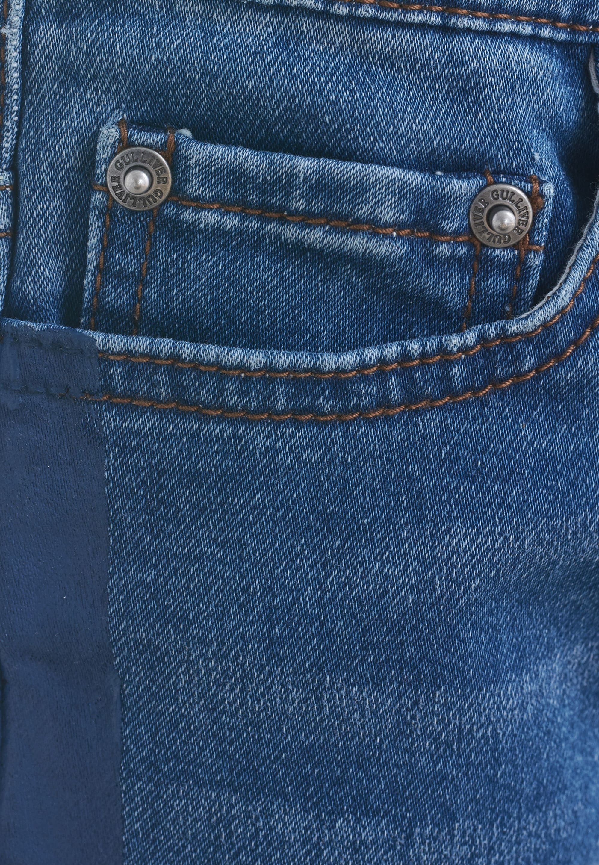 Hose«, bestellen Jeans online Stone-Washed-Look | Gulliver Denim im »Casual BAUR Bequeme