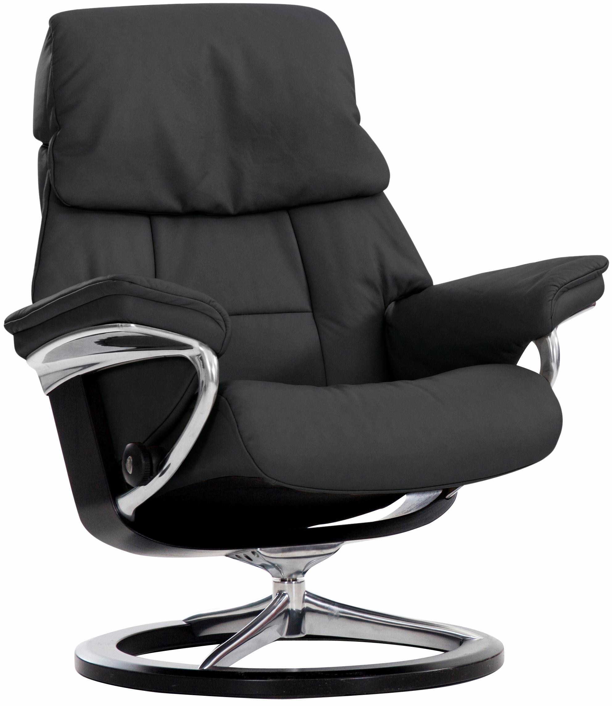 Stressless Relaxsessel "Ruby" mit Signature Base, Größe S, Gestell Eiche, Wenge, Braun & Schwarz