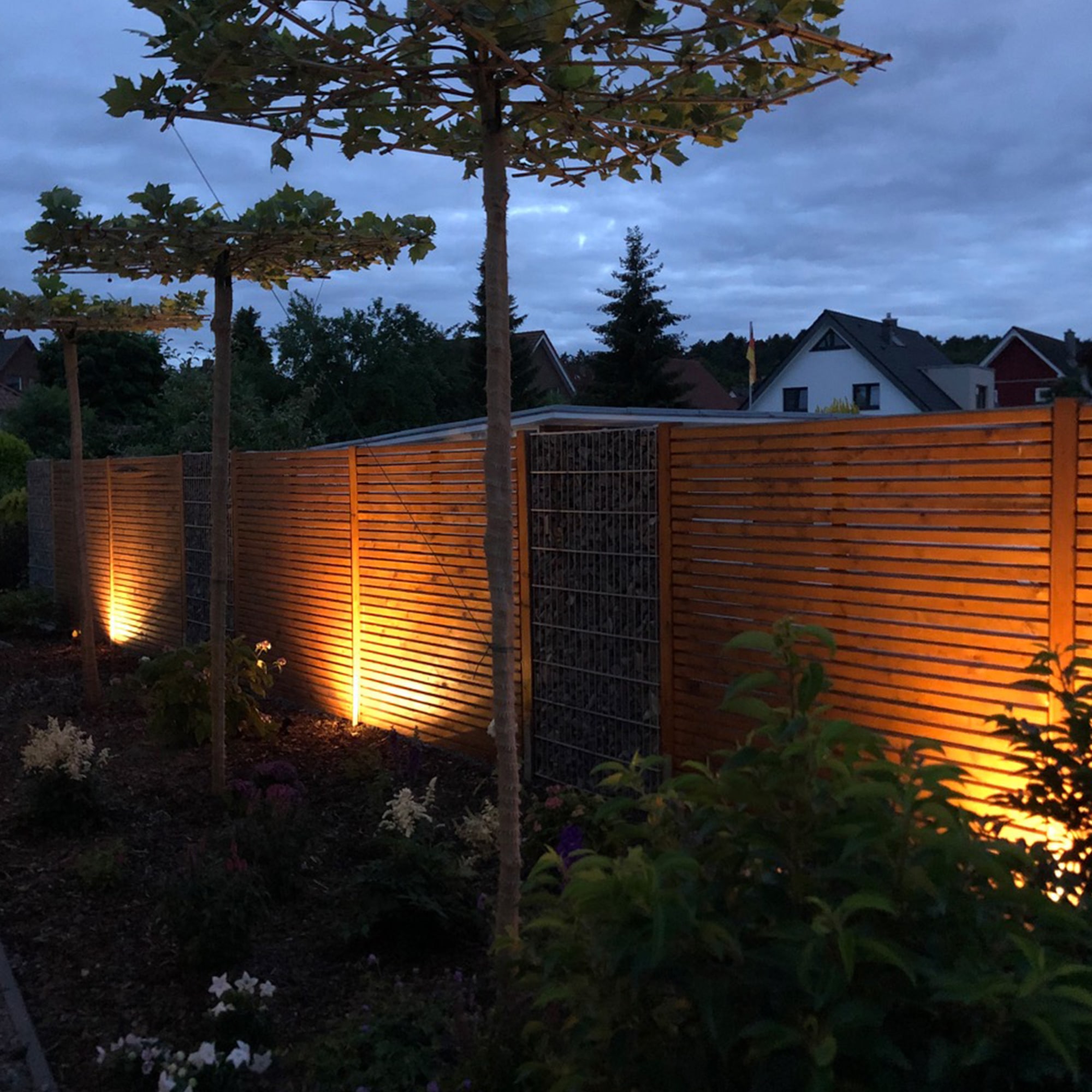 B.K.Licht LED Gartenleuchte »Nima«, 2 flammig, Leuchtmittel GU10 | Leuchtmittel wechselbar, LED Gartenstrahler, Erdspieß, Außenstrahler, Spießstrahler, 2er SET