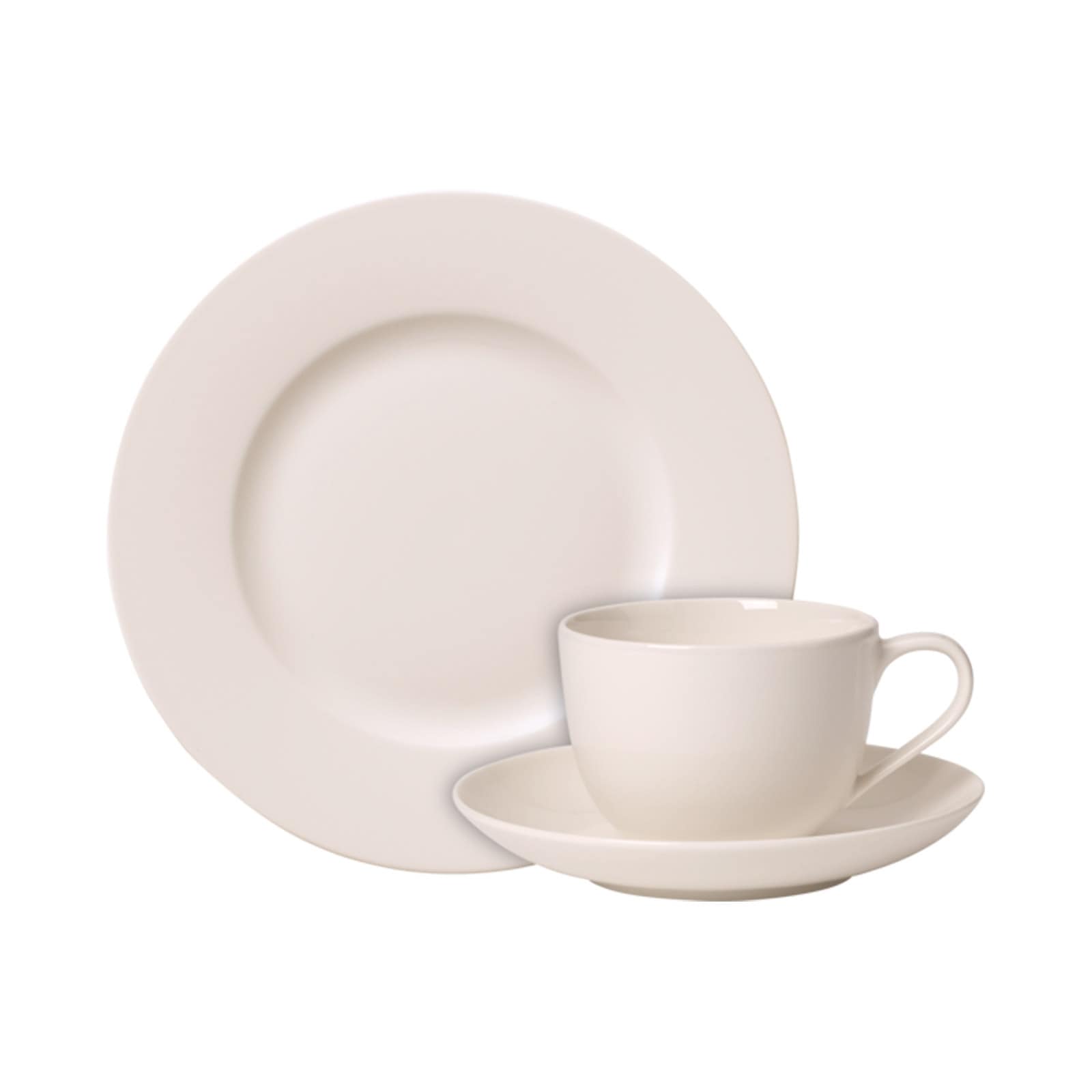 Villeroy & Boch Geschirr-Set "Kaffeeservice For Me 18er Set weiß" Spülmaschinengeeignet, Mikrowellengeeignet