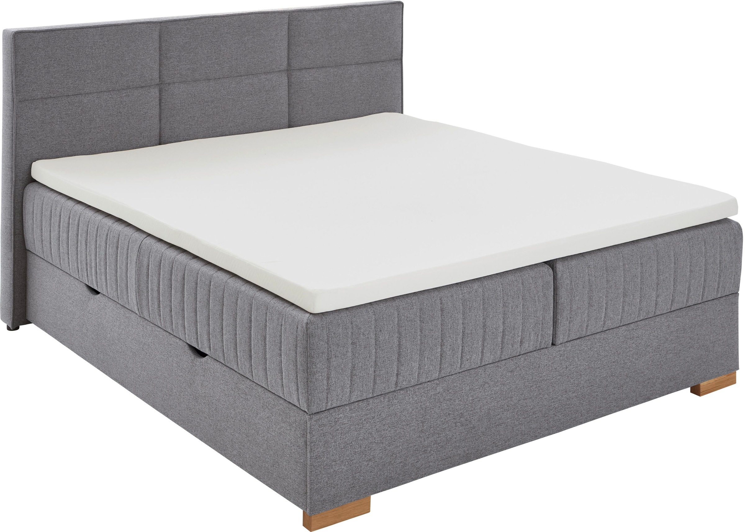 meise.möbel Boxspringbett »Tambo«, inkl. Bettkasten & Topper, erhältlich in 120x200cm oder 180x200cm