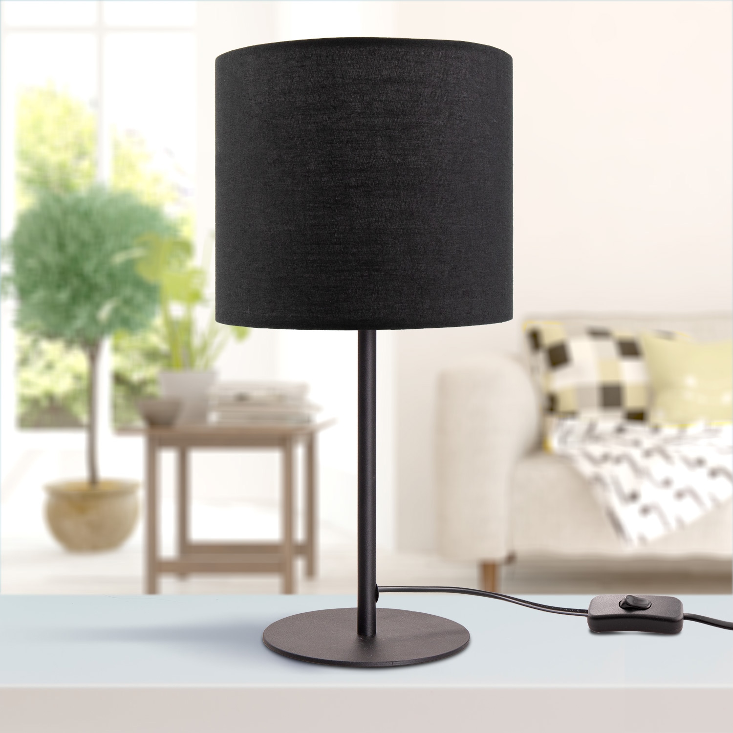 Paco Home Tischleuchte Deko Für Wohnzimmer Color«, E14 LED »Uni Unifarben, BAUR flammig-flammig, | 1 Und Schlafzimmer, Lampe