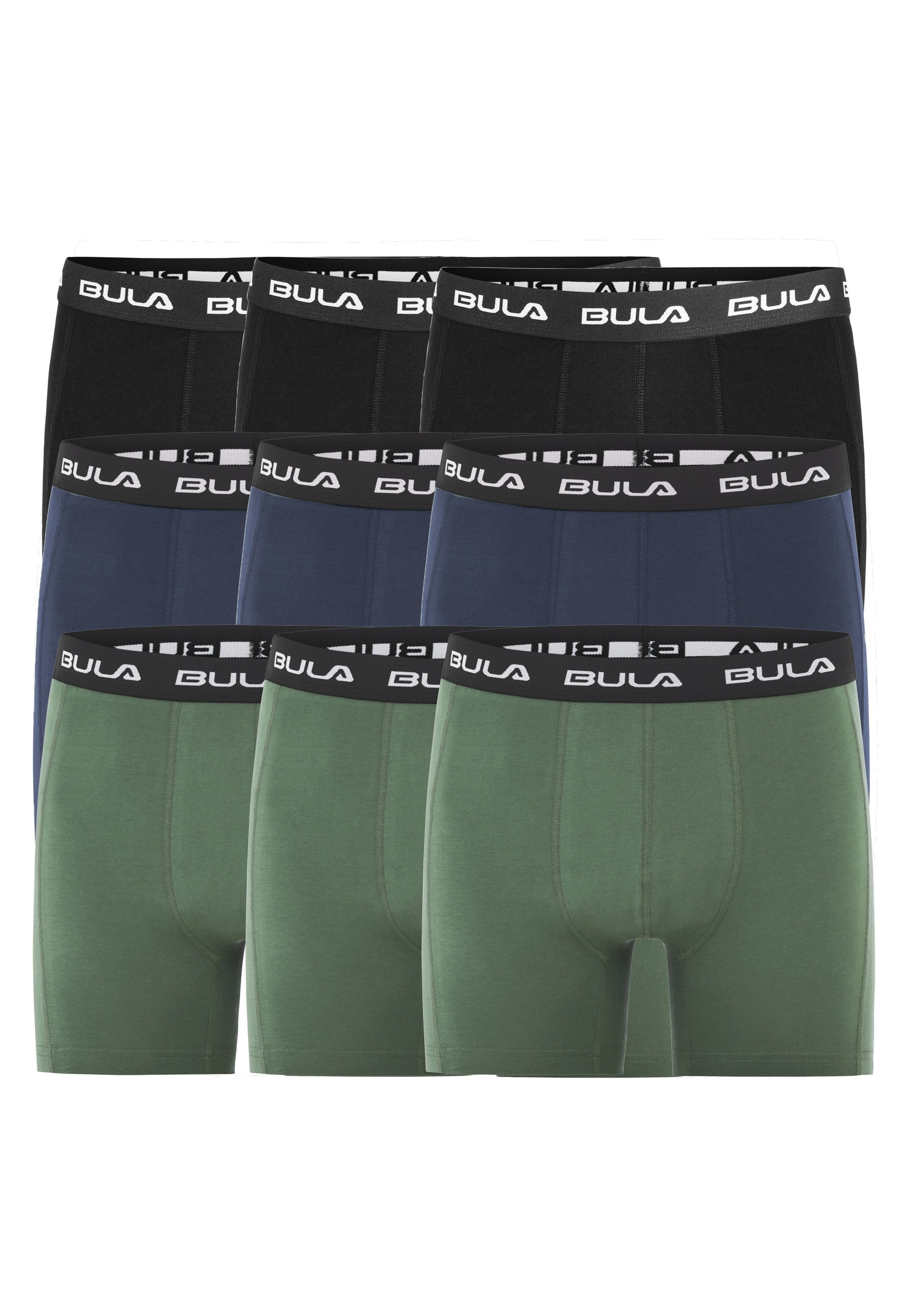 Boxershorts »Frame«, (9 St.), im 9er-Pack mit Flatlock-Nähten