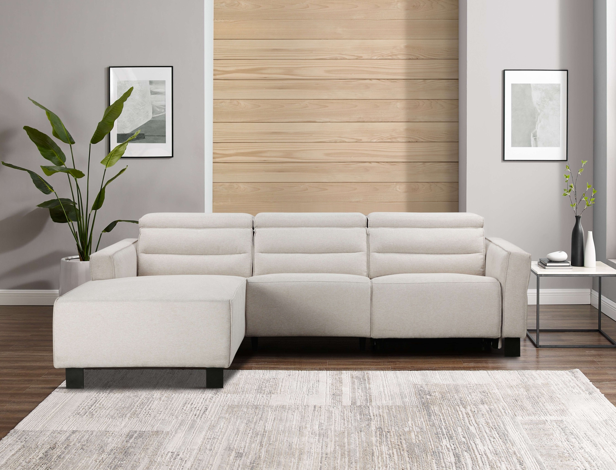 Ecksofa »Carpari, L-Form, 263 cm, mit manueller o. elektrischer Relaxfunktion«, und...