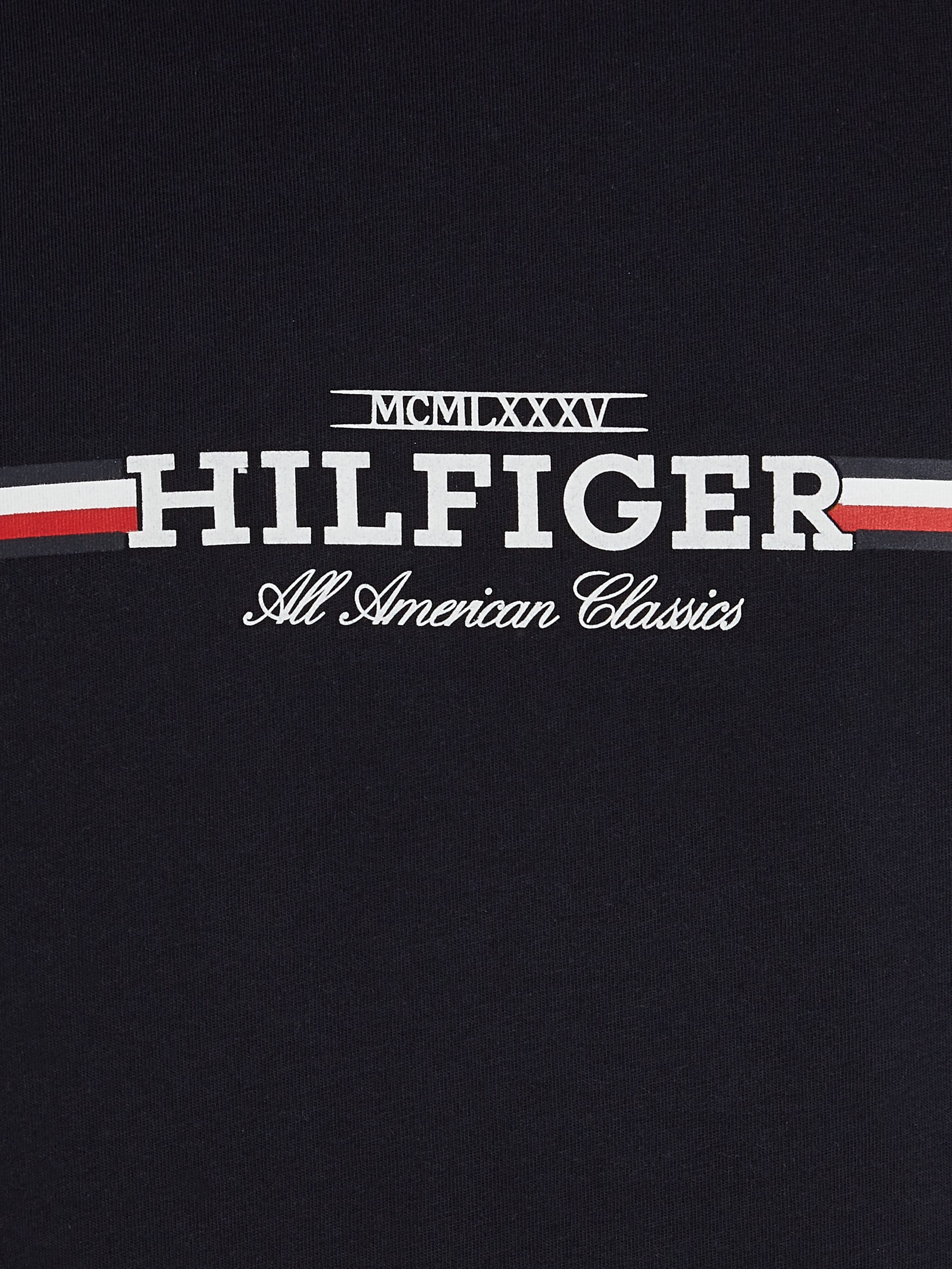 Tommy Hilfiger Rundhalsshirt »HILFIGER CHEST STRIPE TEE«