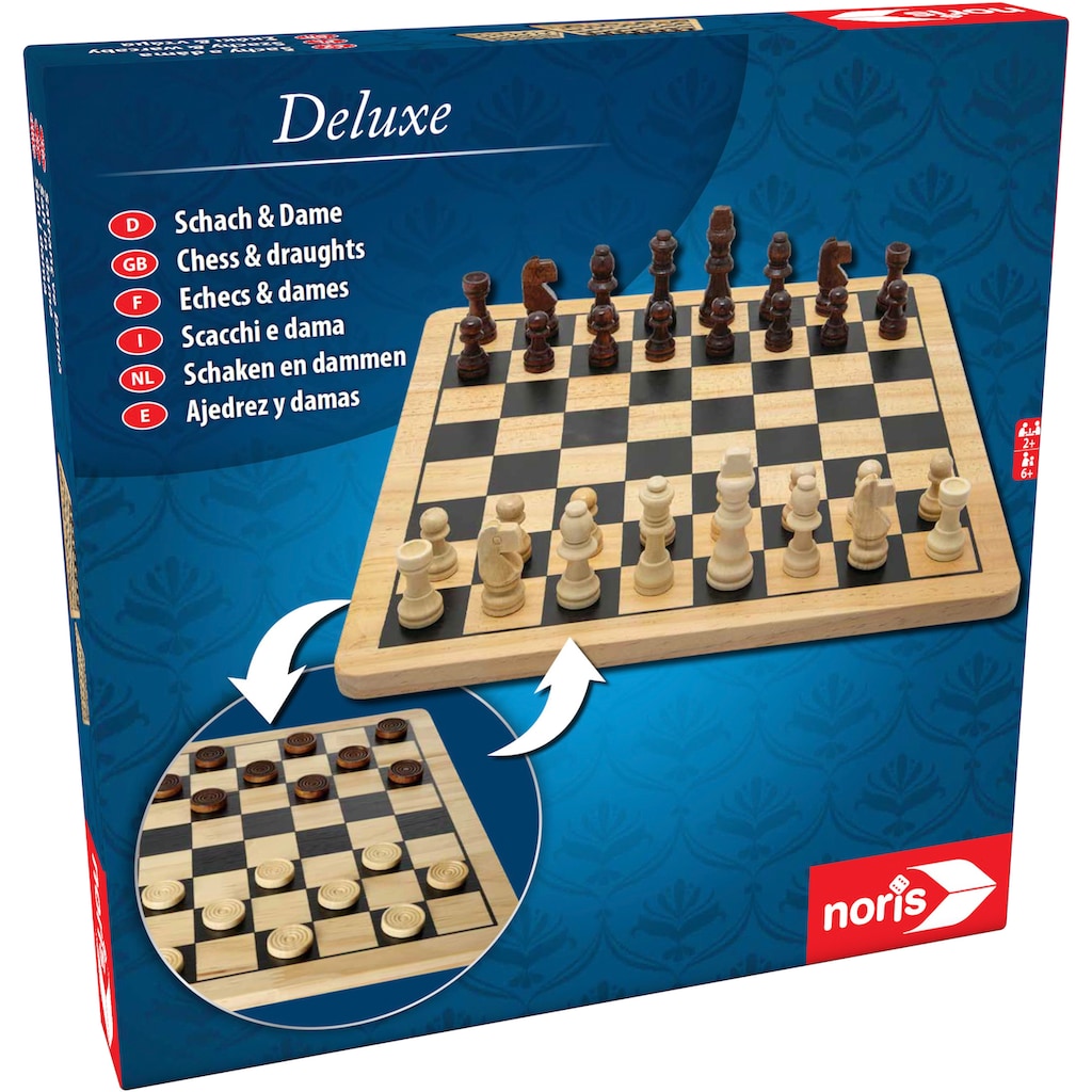 Noris Spiel »Deluxe Holz - Schach & Dame«