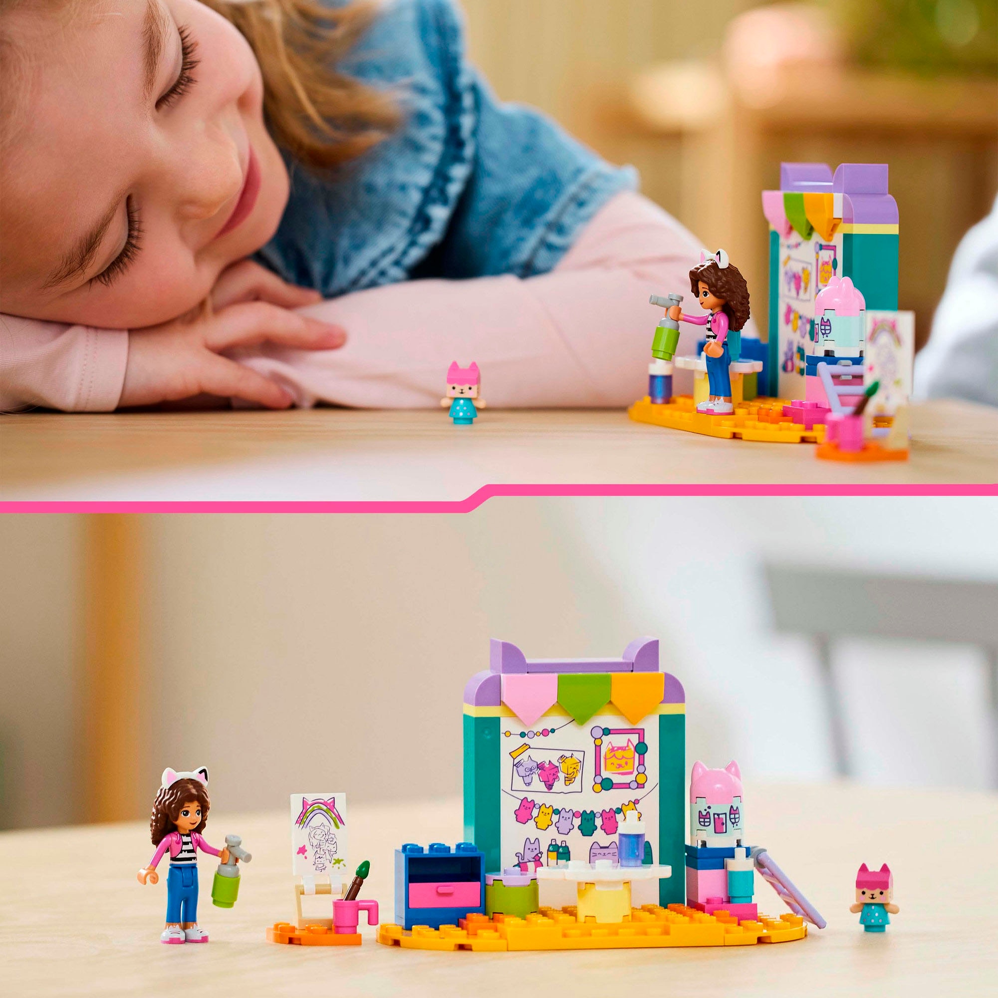 LEGO® Konstruktionsspielsteine »Bastelspaß mit Baby Box (10795), LEGO Gabby's Dollhouse«, (60 St.), Made in Europe