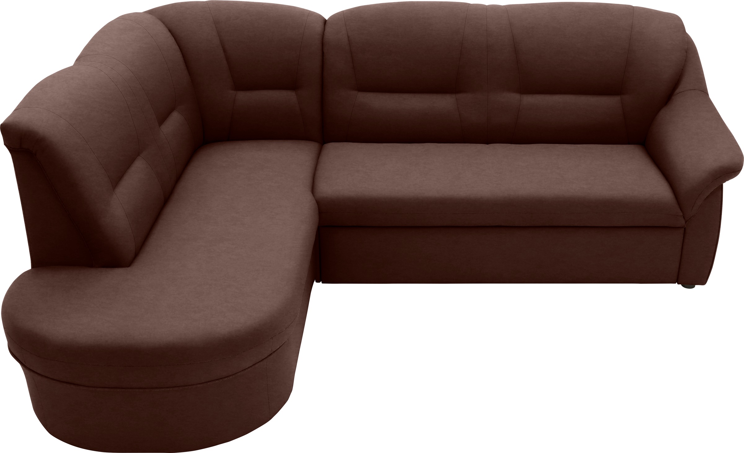 DOMO collection Ecksofa "Faenza für kleine Räume, Stellmaße 232x176cm, komf günstig online kaufen