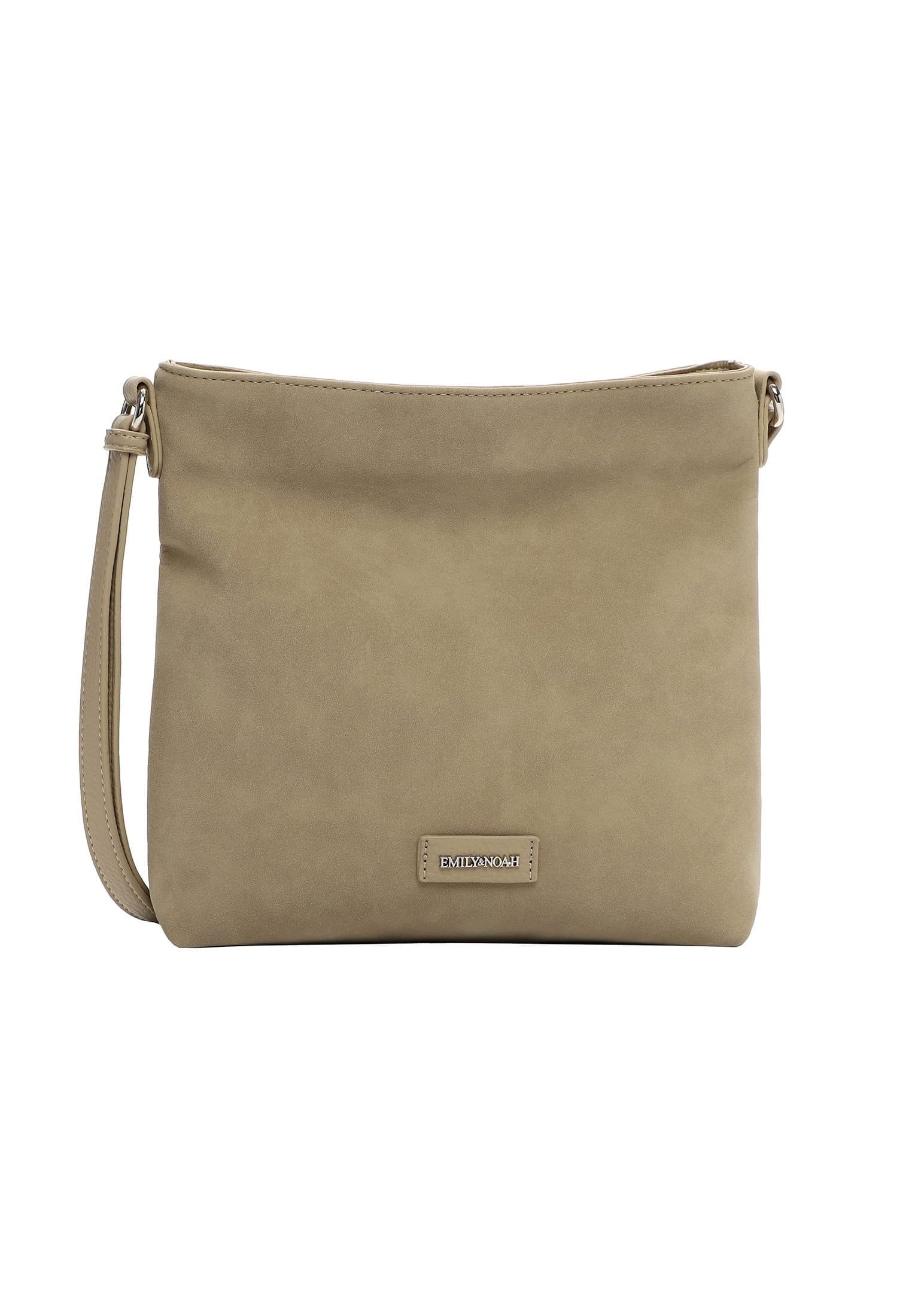 Umhängetasche EMILY & NOAH "Umhängetasche E&N Jeanna", Damen, Gr. B/H/T: 29cm x 27cm x 6cm 0, grün (khaki 910), Polyurethan, Taschen Umhängetasche