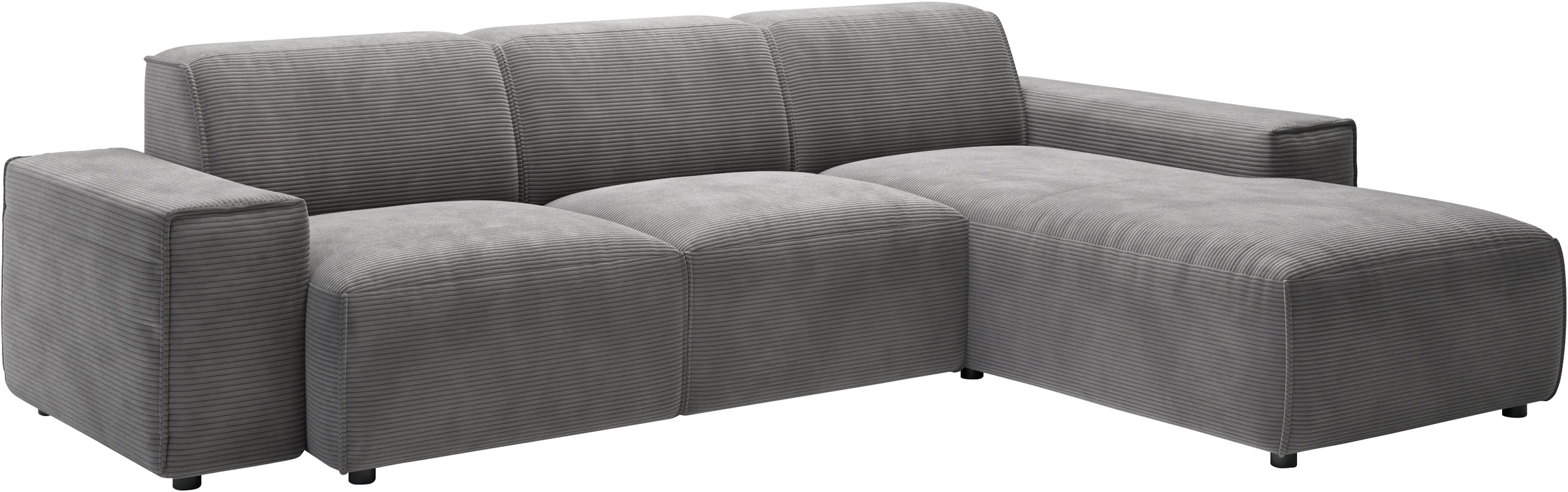 andas Ecksofa »Glimminge L-Form auch in Breitcord, Feincord + Easy care-Bezug,«, Breite 264, Zierkissen
