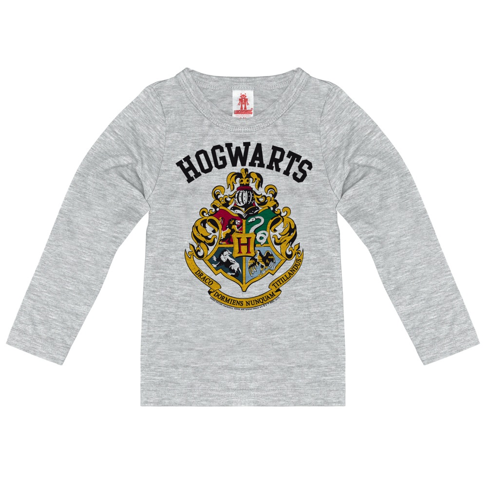 LOGOSHIRT Langarmshirt »Hogwarts«, mit detailliertem Print