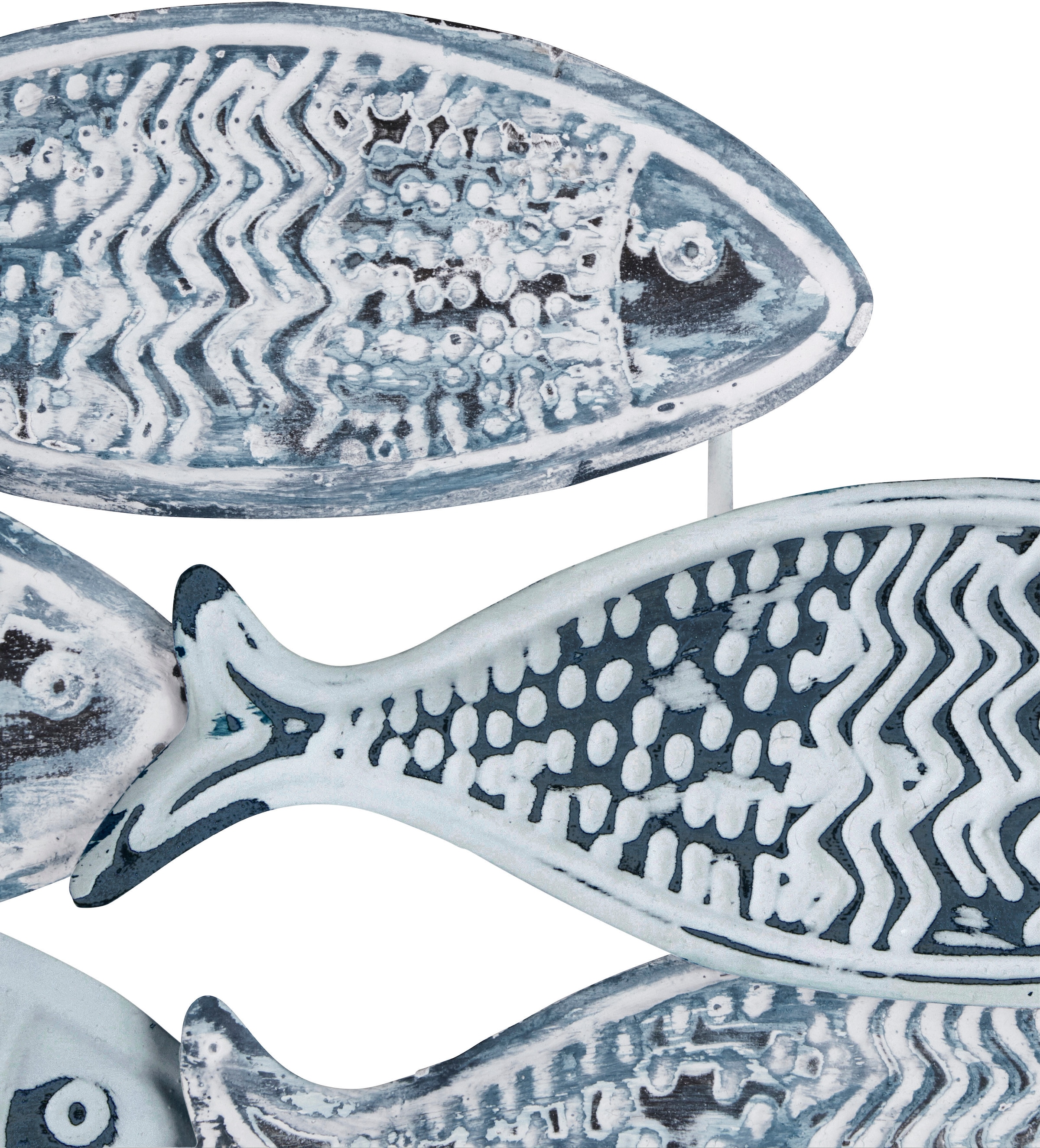 Home affaire Wanddekoobjekt »Fische«, Wanddeko aus Metall, Shabby Look  bestellen | BAUR | Wandobjekte