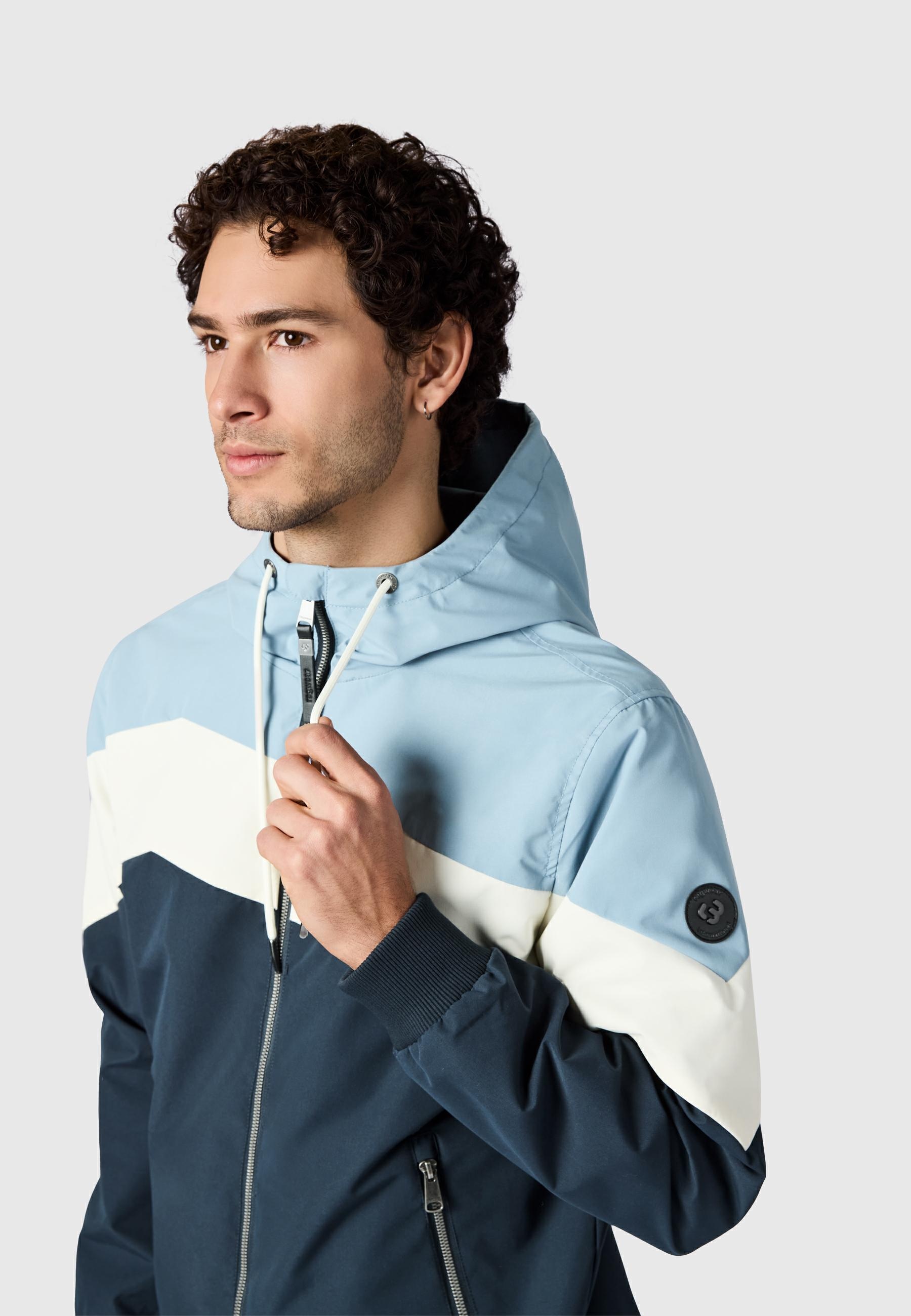Ragwear Outdoorjacke »Stewie Block YOUMODO« mit Kapuze stylische Herren Übergangsjacke mit großer Kapuze