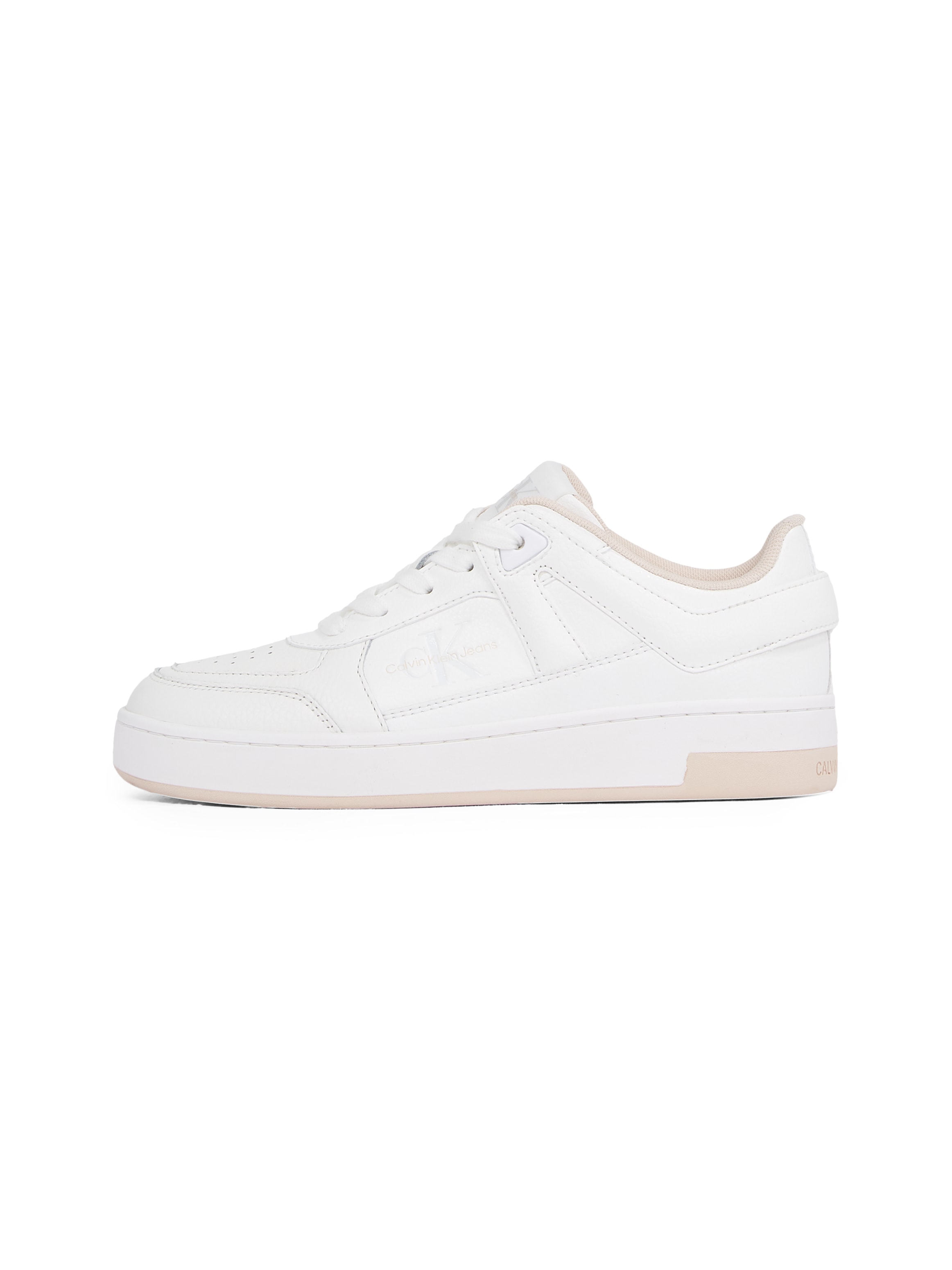 Calvin Klein Jeans Sneaker »BASKET CUPSOLE LOW MIX«, Freizeitschuh, Halbschuh, Schnürschuh in sportiver Optik